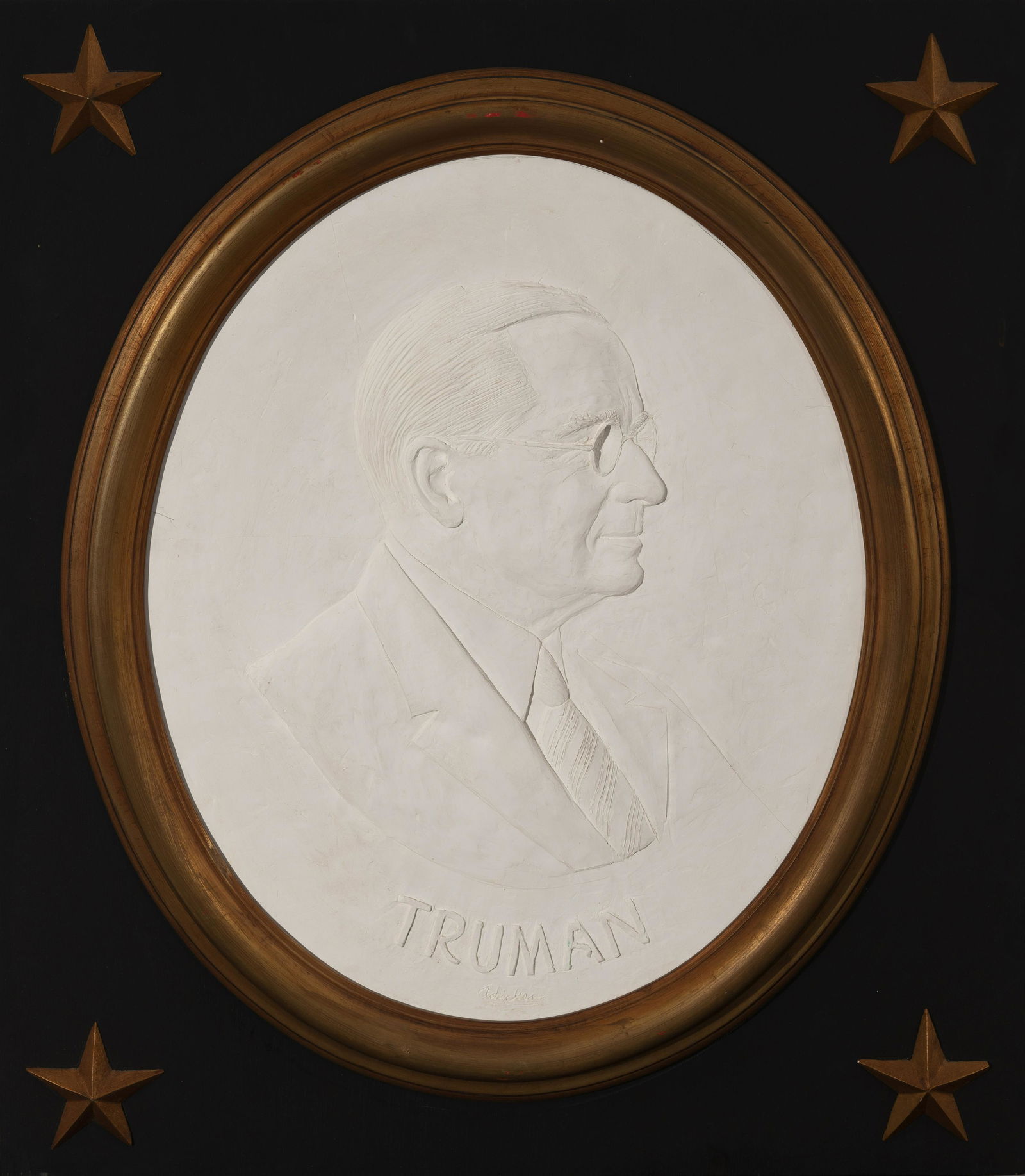 David Pryor Adickes - Harry Truman bas-relief (1 of 2)