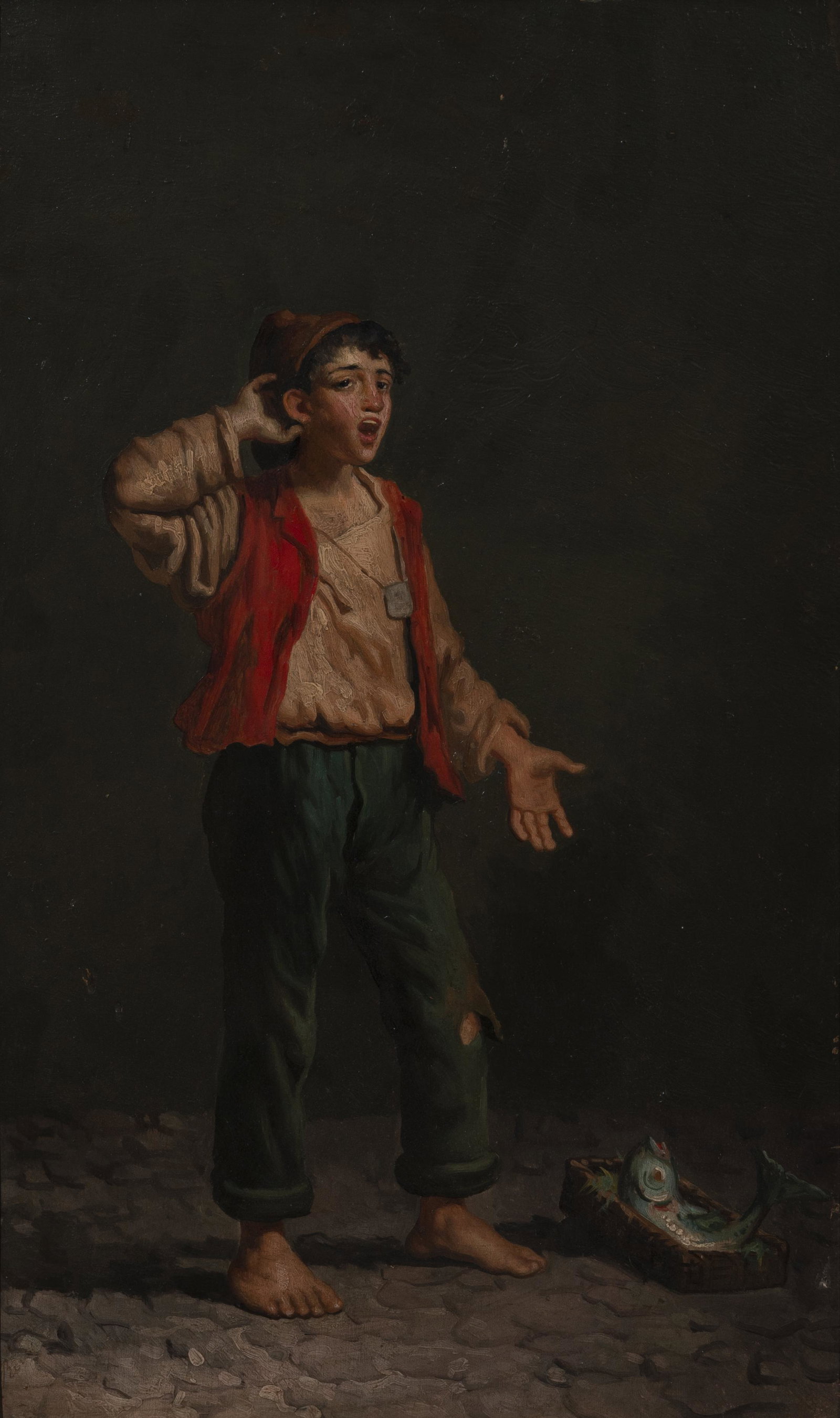 Artist Unknown - Fish peddler (1 of 3)