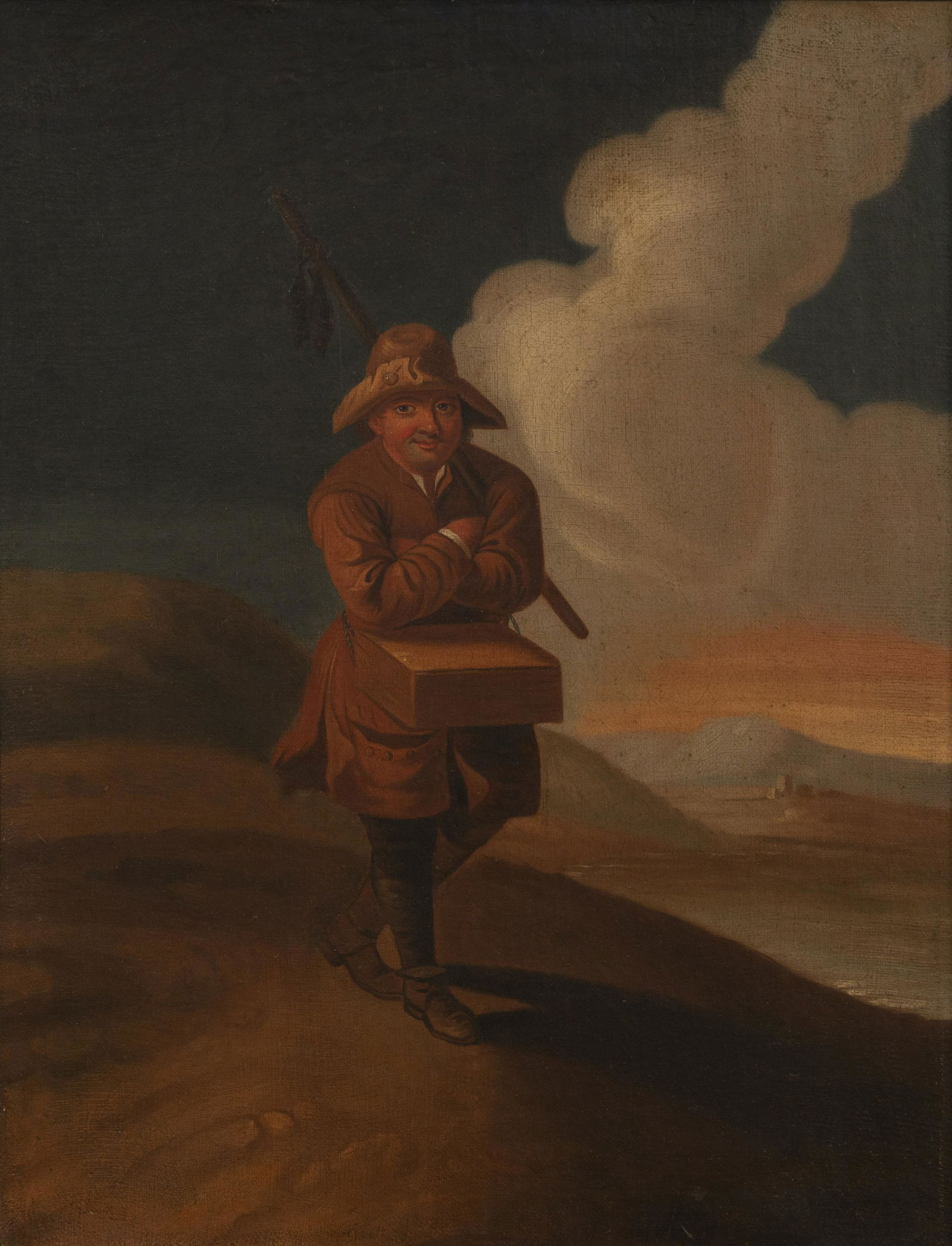 Dutch School - Untitled (Portrait of tradesman I): Lot 80 Dutch School (18th Century) Untitled (Portrait of tradesman I) oil on canvas 16 1/4 x 12 1/2 inches Provenance: Estate of Judge Davis Norton and Florence Edelstein