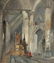 Jan de Vogel - Cathedral Interior in Prayer
