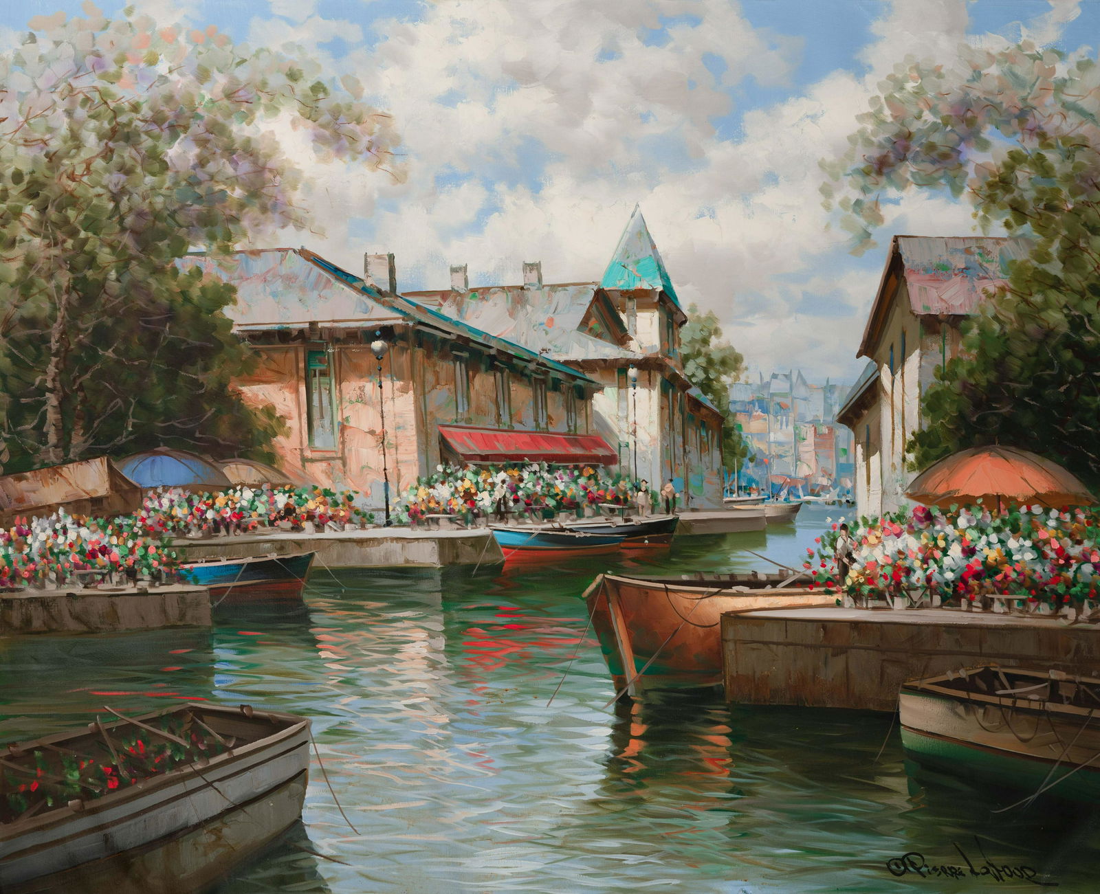 Pierre Latour - Flower Stand By The Barges (1 of 2)