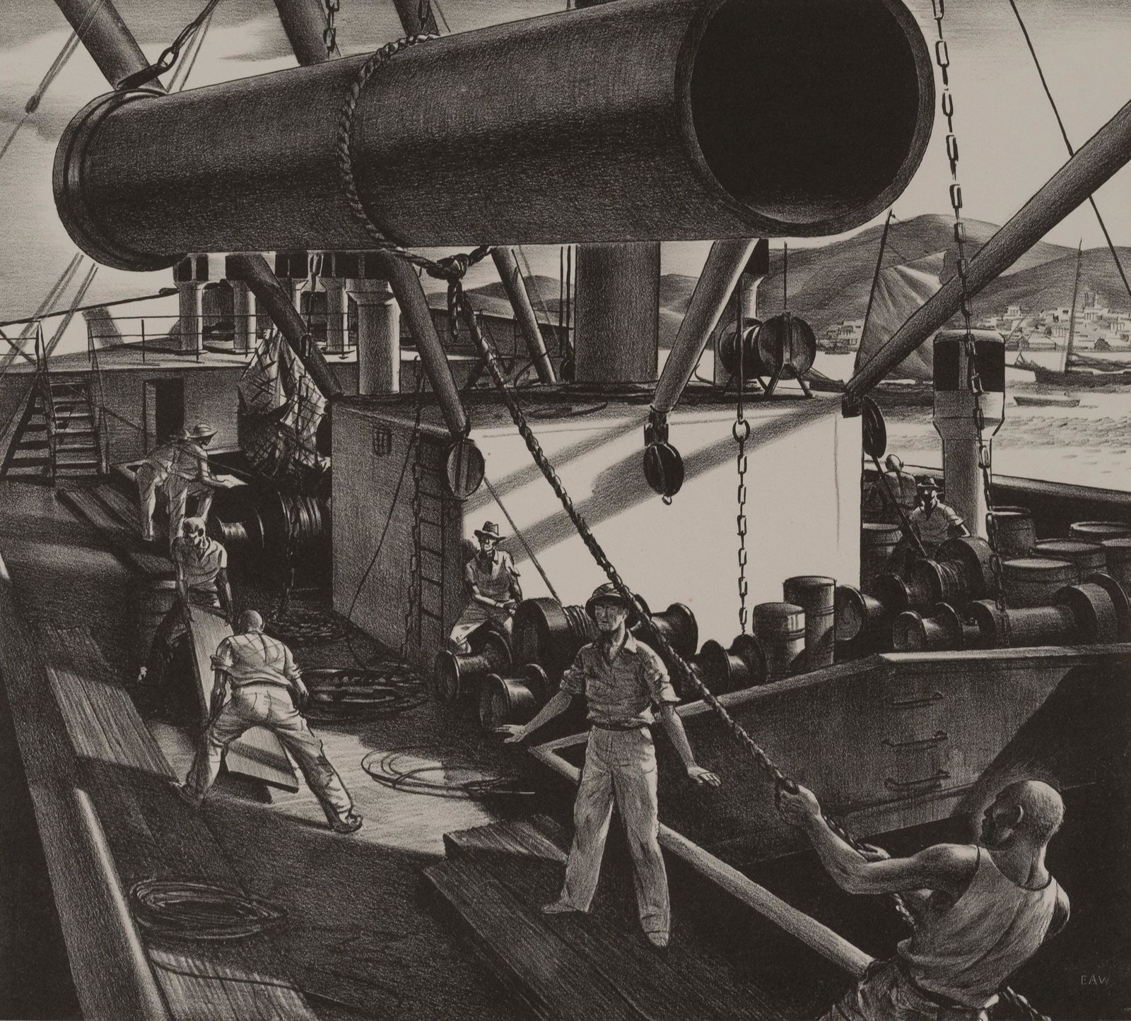 Edward Arthur Wilson - Untitled (Pipeline transport) (1 of 2)