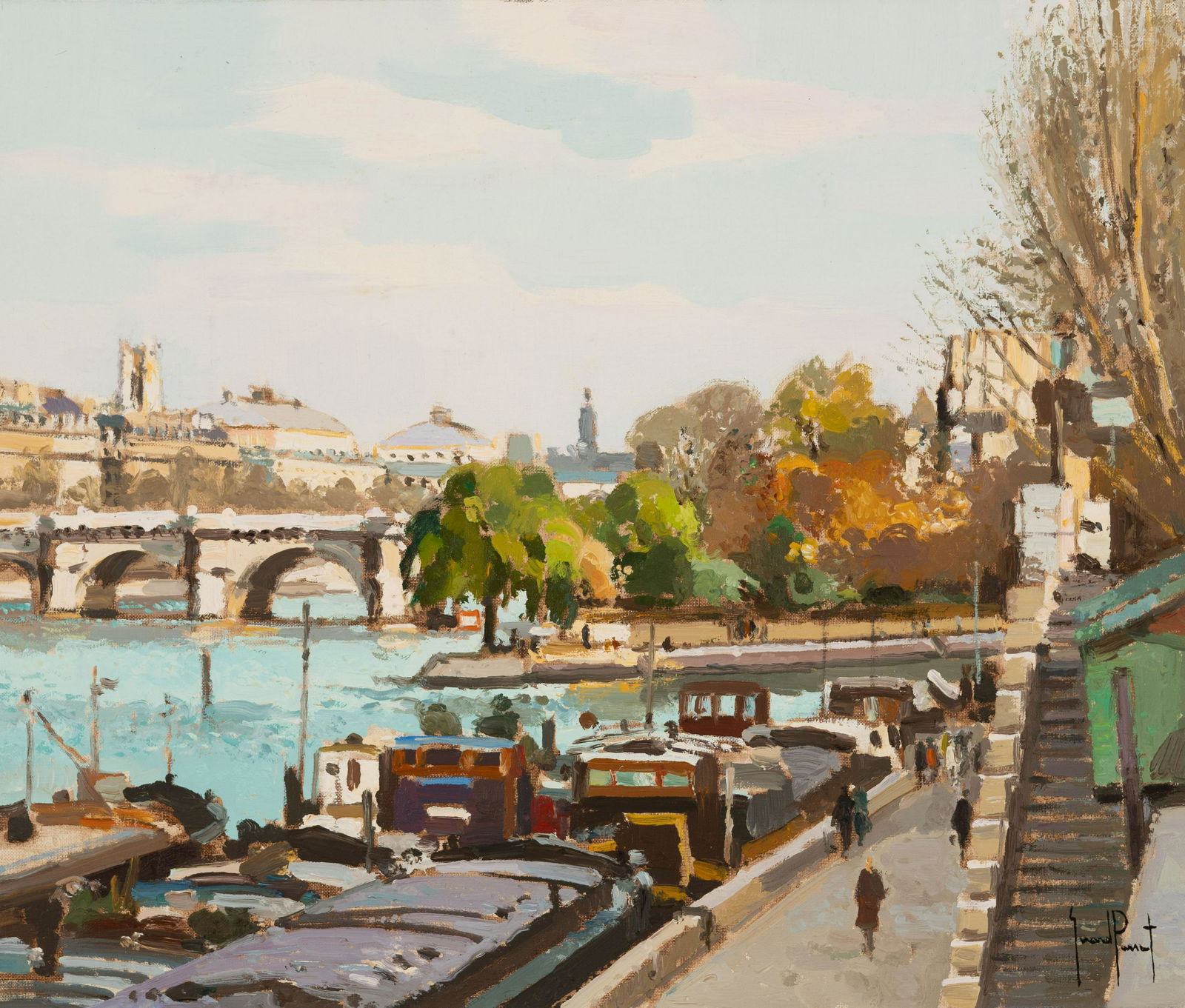 Gerard Passet - Peniches Au Vert Galant Paris (1 of 2)