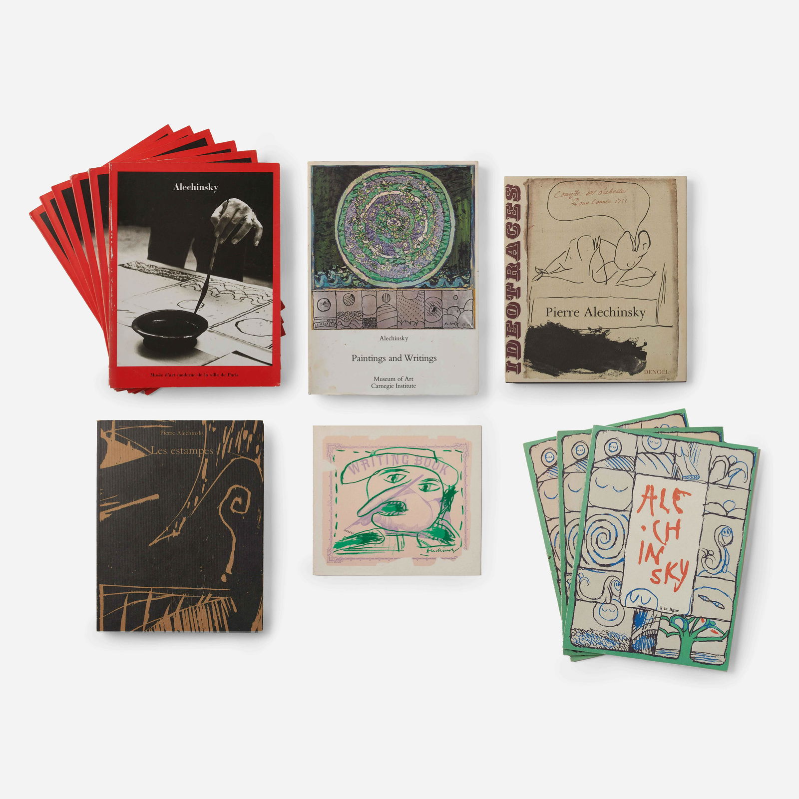 Group of 12 Pierre Alechinsky Books and 1 Lithograph (1 of 8)