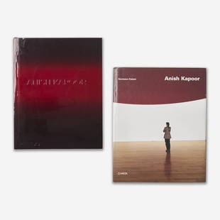 Two Anish Kapoor books: Lot 4 Two Anish Kapoor books Provenance: From the Estate of Edward Bazinet Lot includes two publications, Anish Kapoor, a comprehensive monograph, texts by Johanna Burton and Richard Deacon