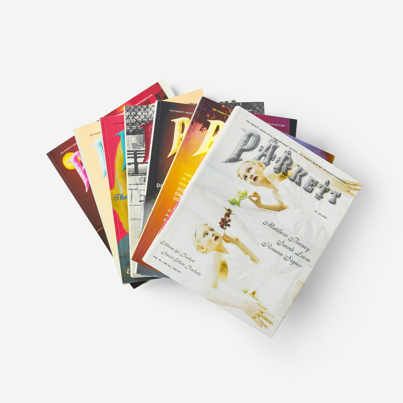 7 volumes of PARKETT - Nos. 42,45,46,47,57,62,71 (1 of 10)