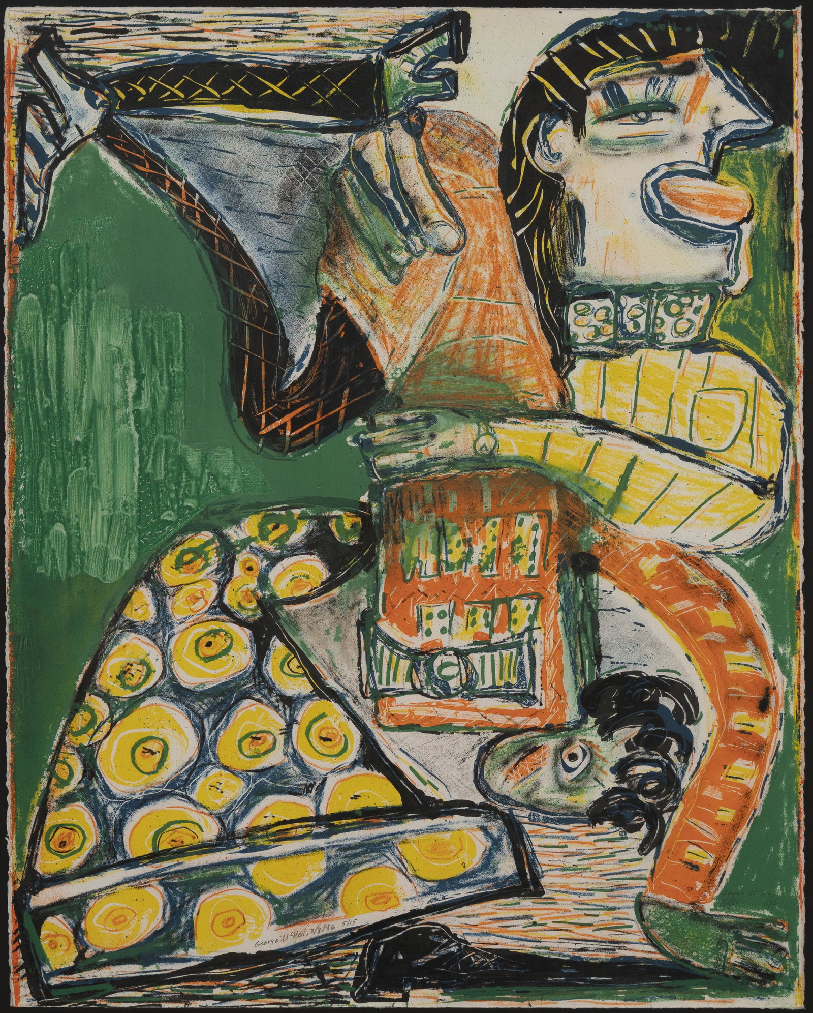 George McNeil - Untitled (Abstract man) (1 of 2)