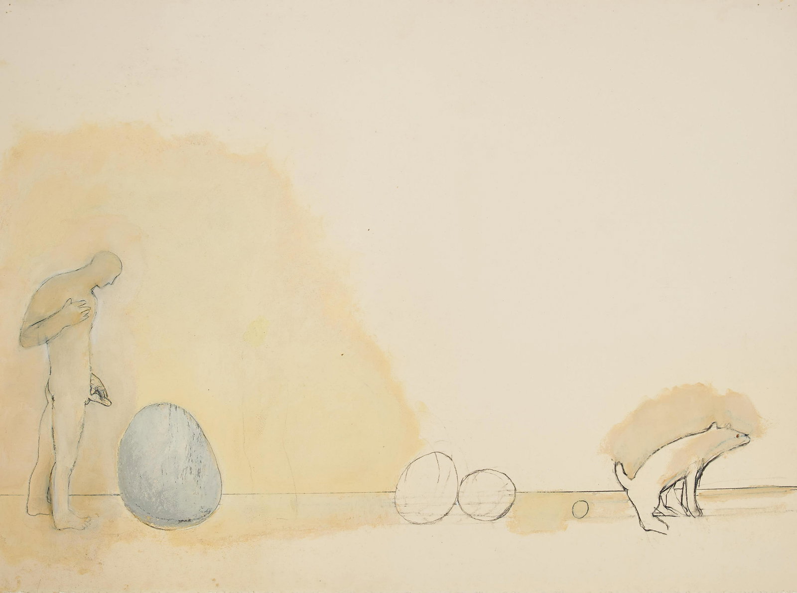 Maria Scotti - Untitled (Man with dog II) (1 of 2)