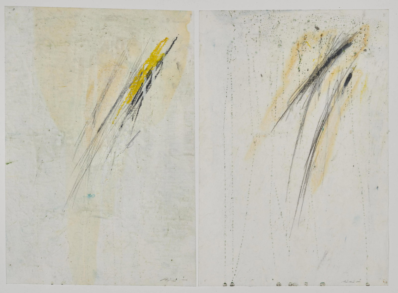 Unknown Artist - Group, two (2) works on paper (1 of 2)