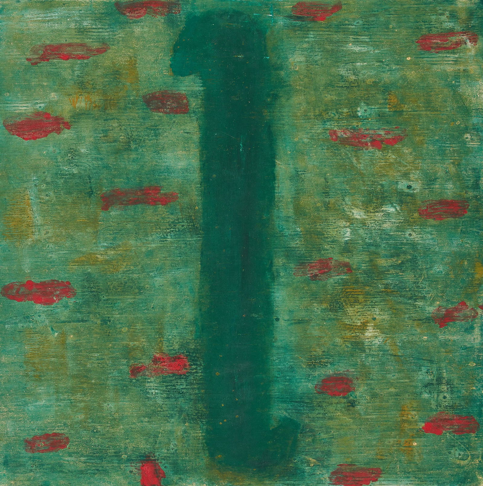 Unknown Artist - Untitled (Red on green) (1 of 2)