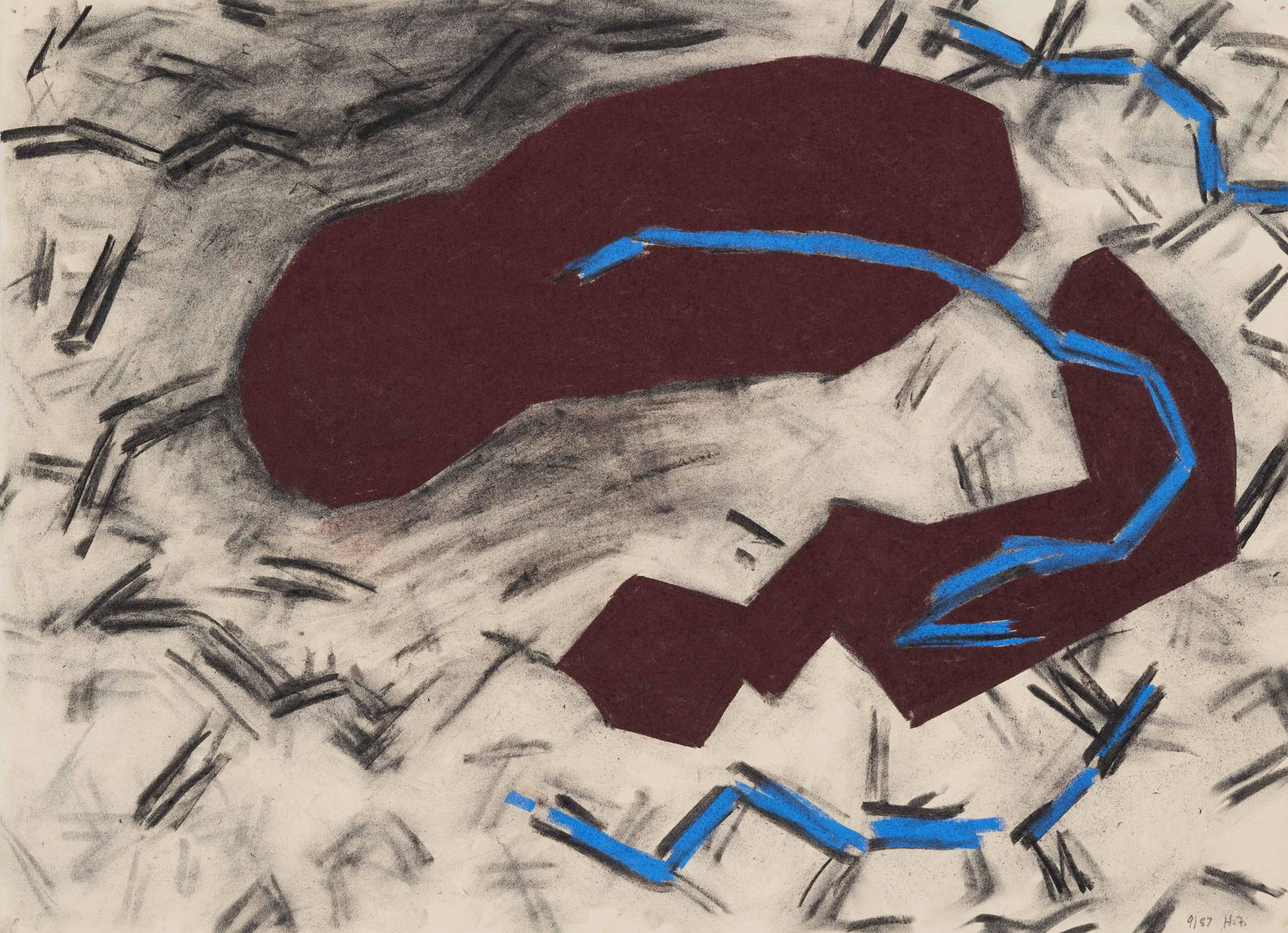 Unknown Artist - Untitled (Abstract composition) (1 of 3)