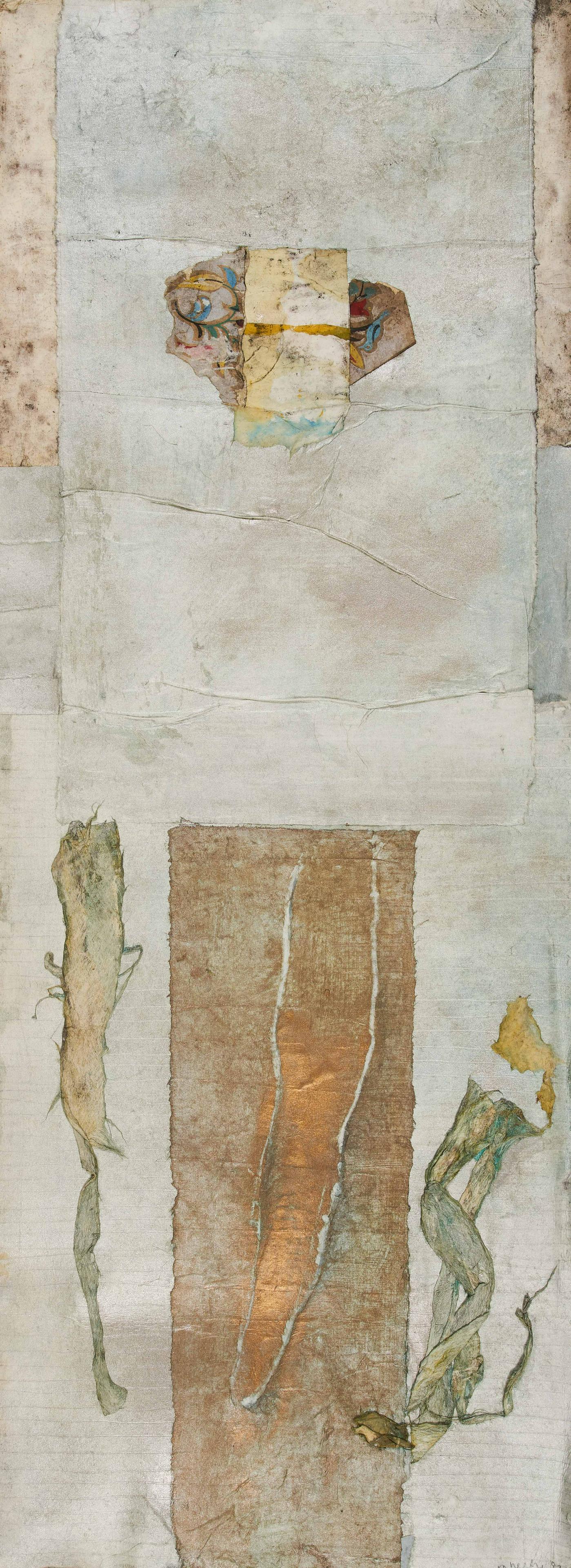 Mary Heebner - Dialogue #13: Lot 187 Mary Heebner American (b. 1951) Dialogue #13 (1992) watercolor on paper signed lower right 35 x 13 inches Provenance: Private Collection