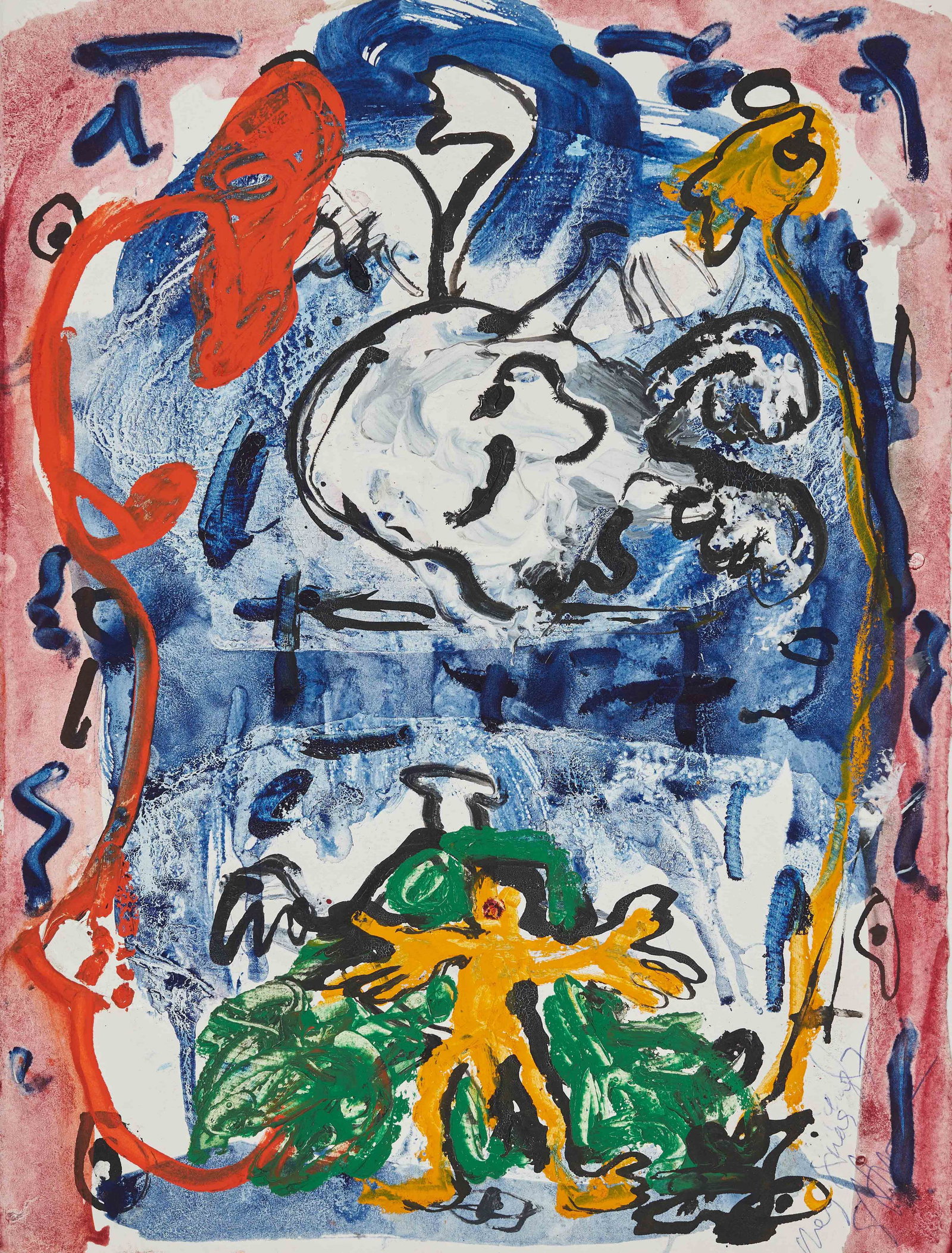 Unknown Artist - Untitled (Yellow man) (1 of 3)