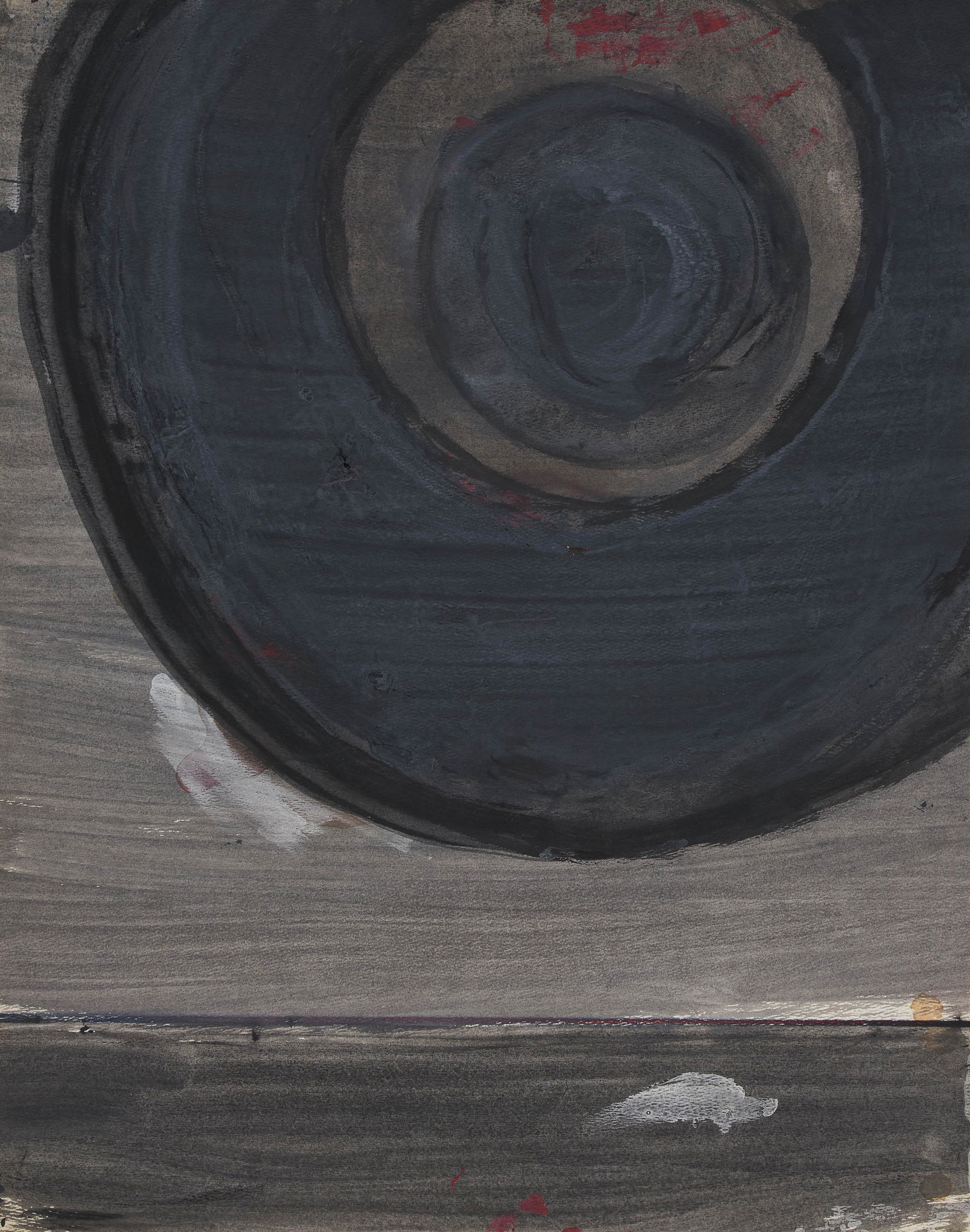 Unknown Artist - Untitled (Blue circle on grey cirlce) (1 of 2)