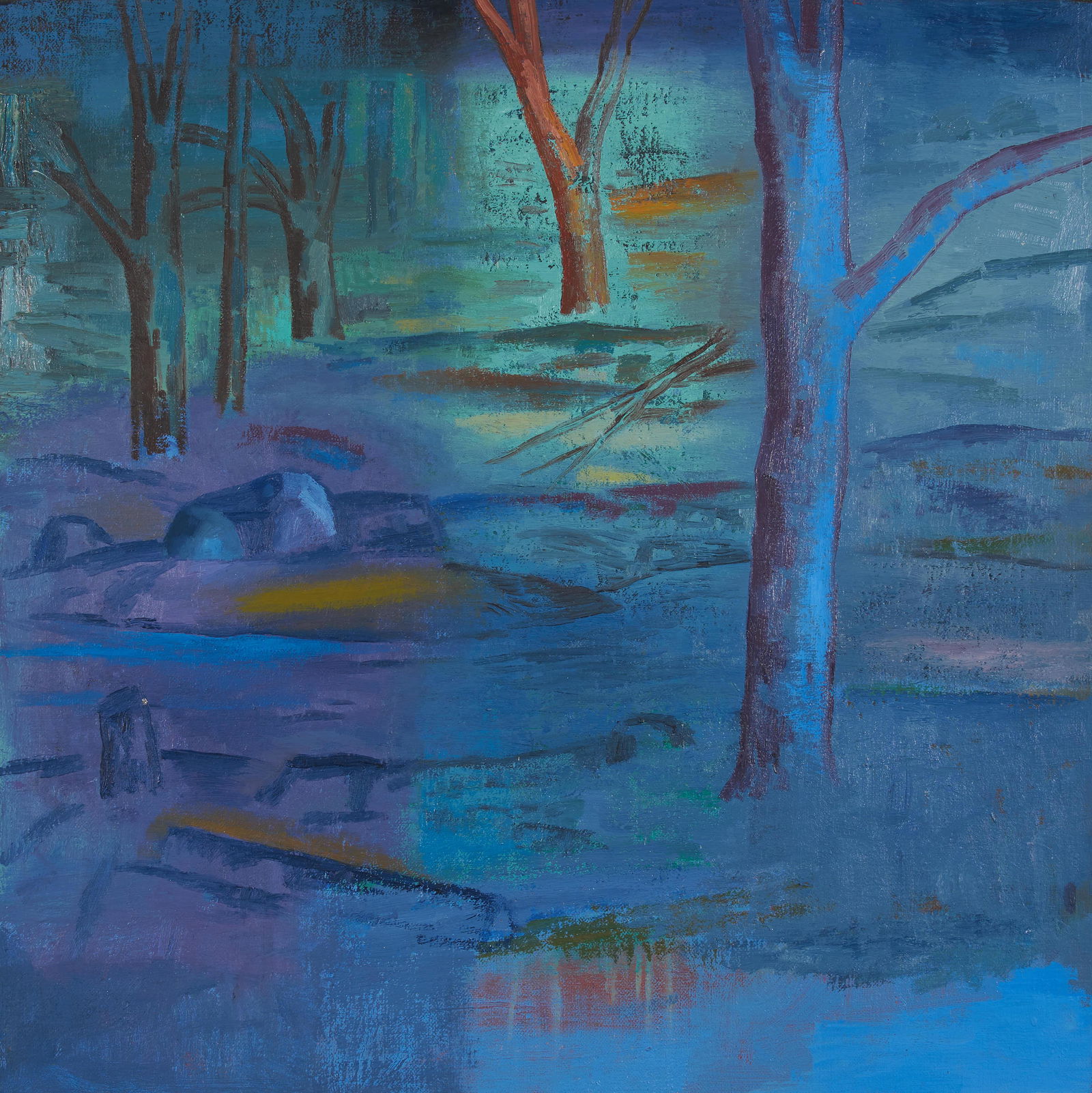 Unknown Artist - Untitled (Blue forest) (1 of 3)