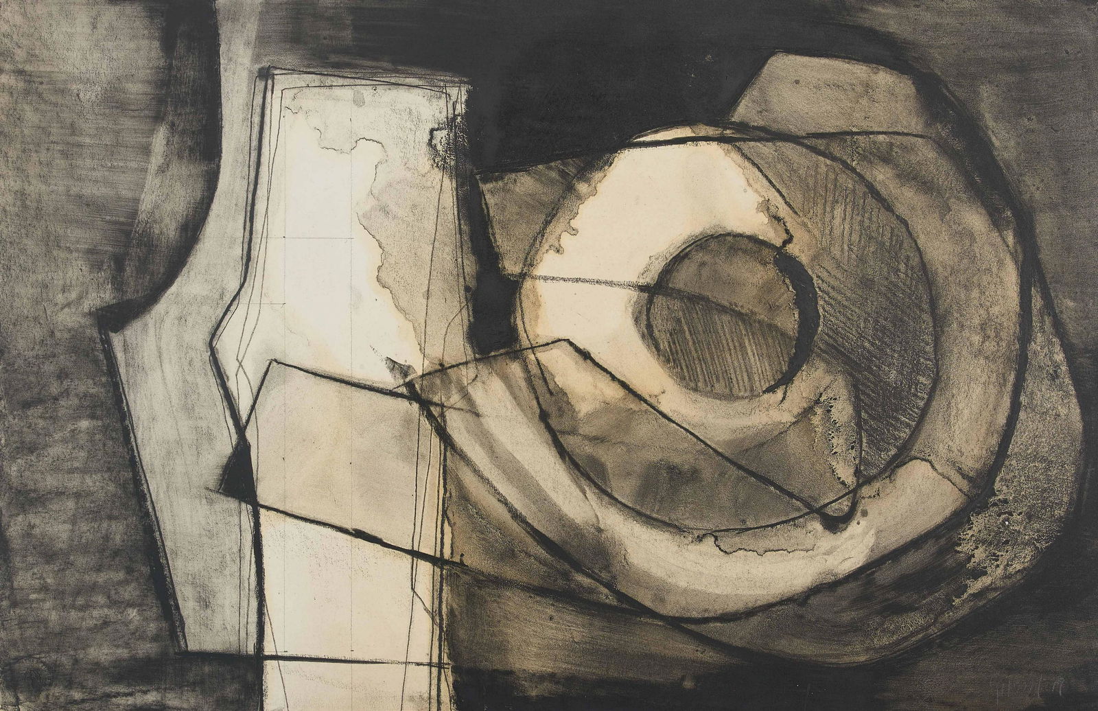 Benoît Gilsoul - Untitled (Black and White Composition) (1 of 3)