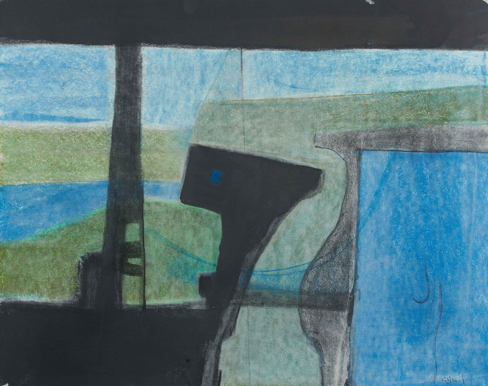 Benoît Gilsoul - Untitled (Blue and Green) (1 of 3)