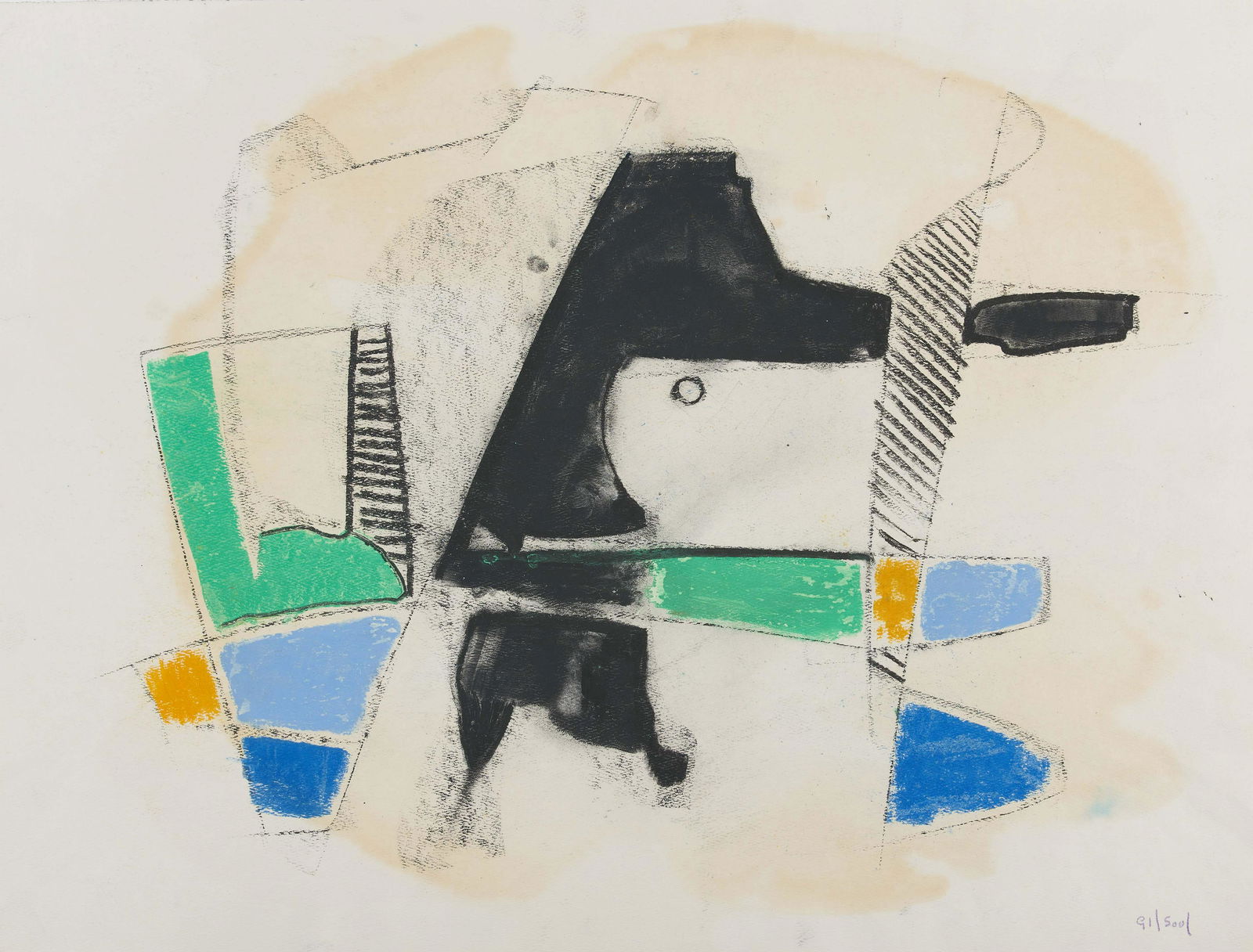 Benoît Gilsoul - Untitled (Blue, green, yellow) (1 of 3)