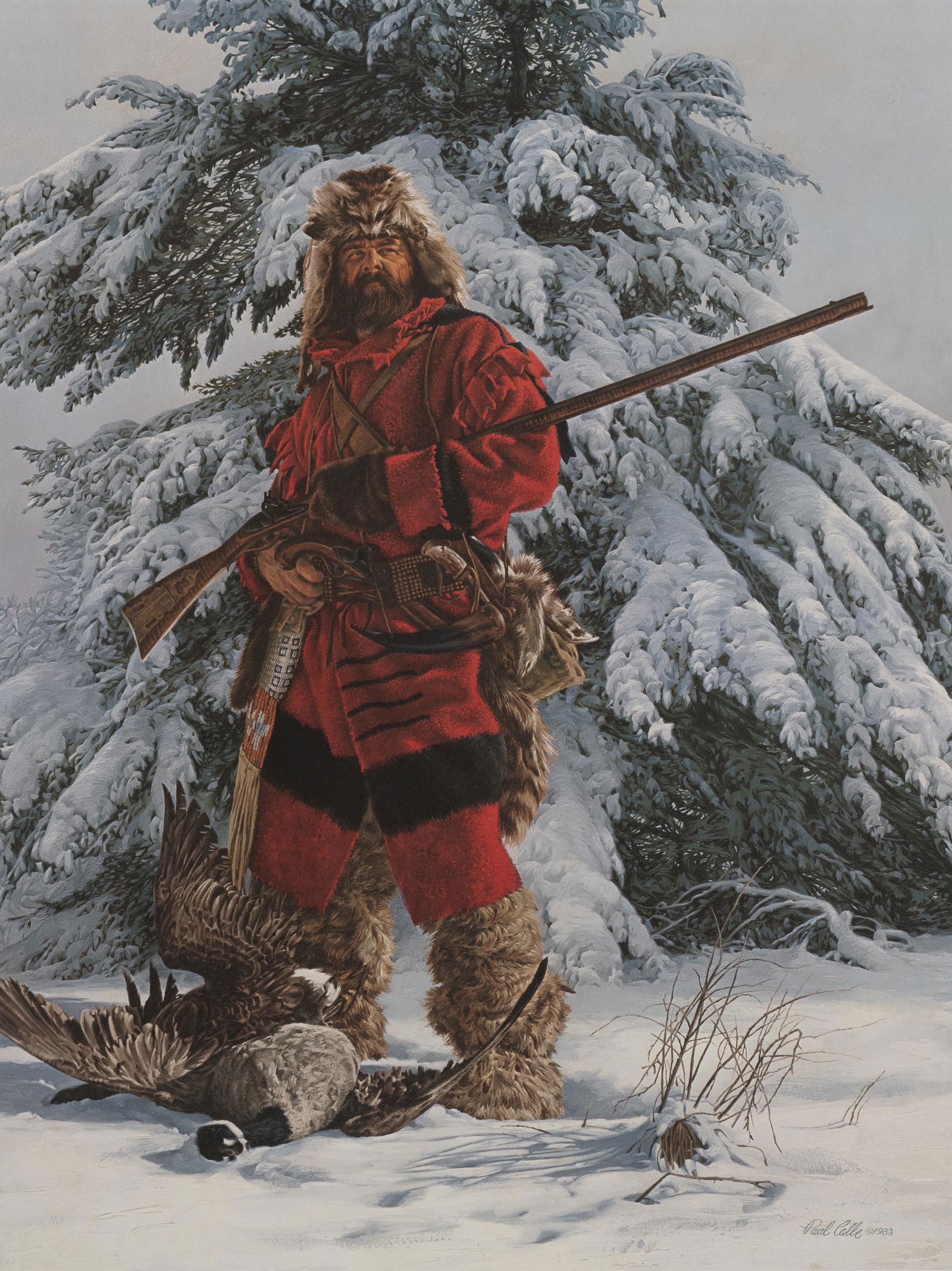 Paul Calle - Untitled (The Winter Hunter) (1 of 2)