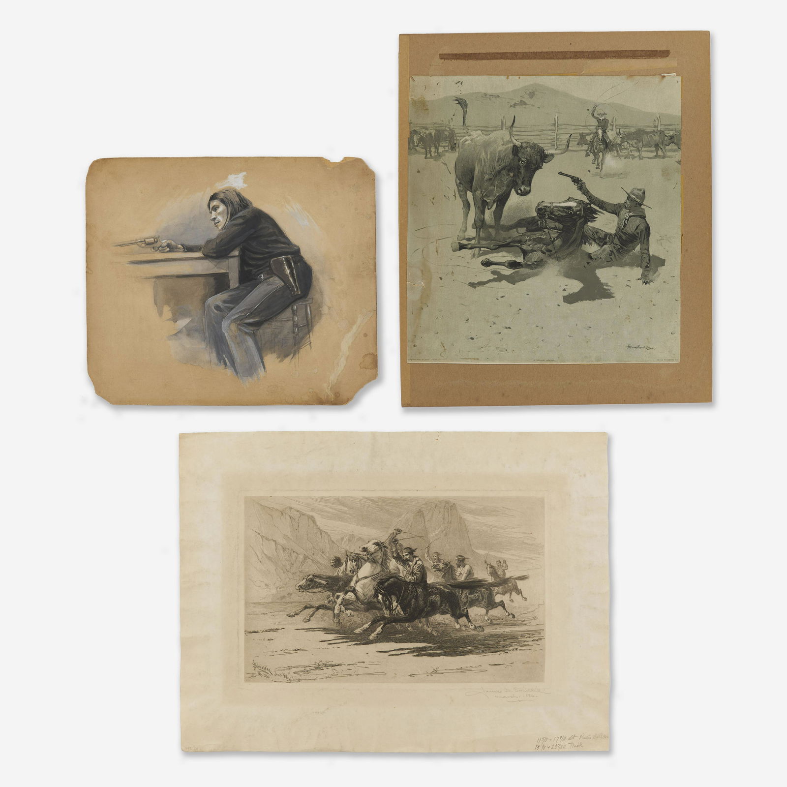 Various Artists - Group, three (3) Western and men with (1 of 5)