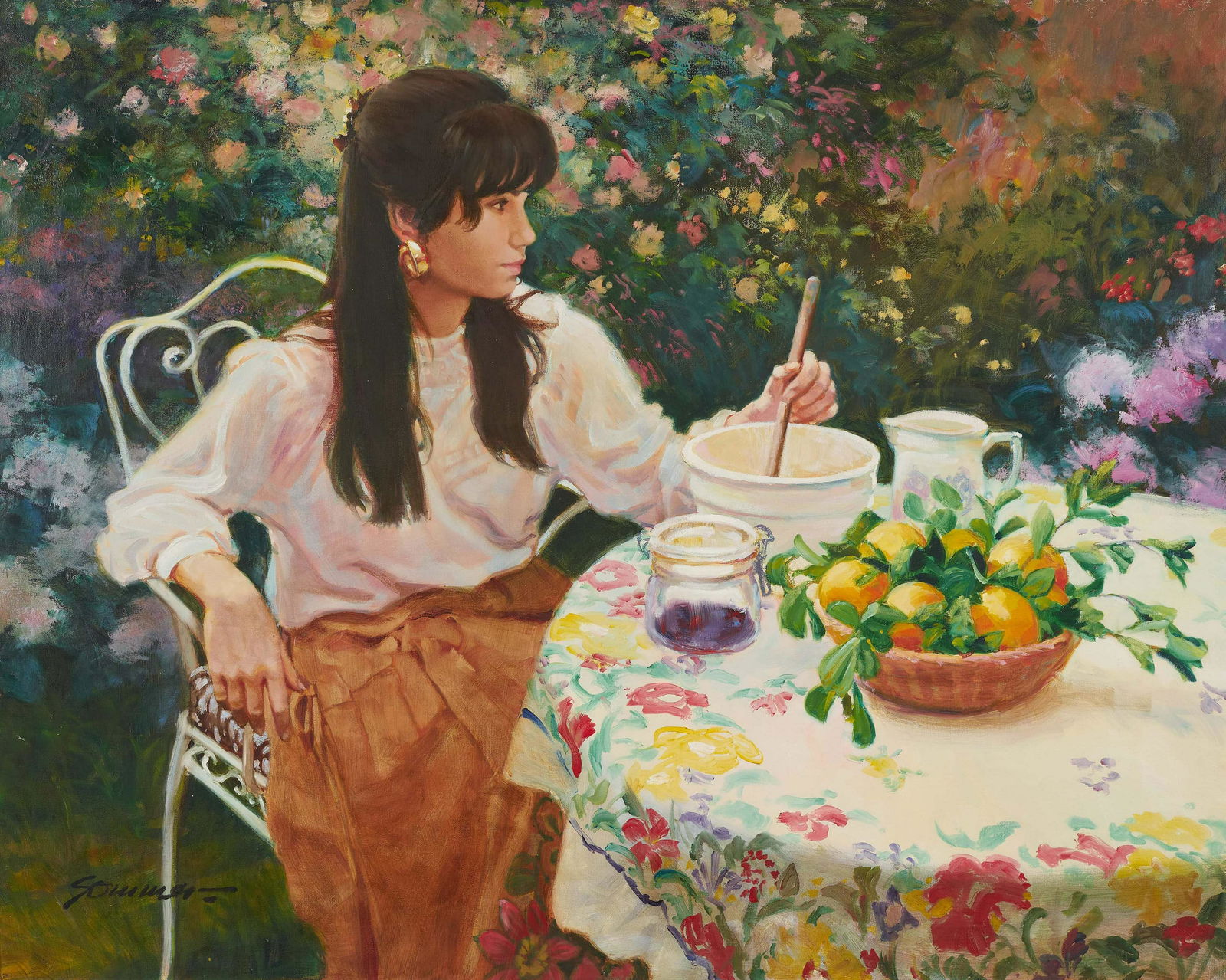 Manfred Sommer - Lemonade: Lot 155 Manfred Sommer Spanish (1933-2007) Lemonade oil on canvas (unstretched) signed lower left 29 3/4 x 37 1/4 inches Provenance: From the collection of a fourth-generation New York art gallery