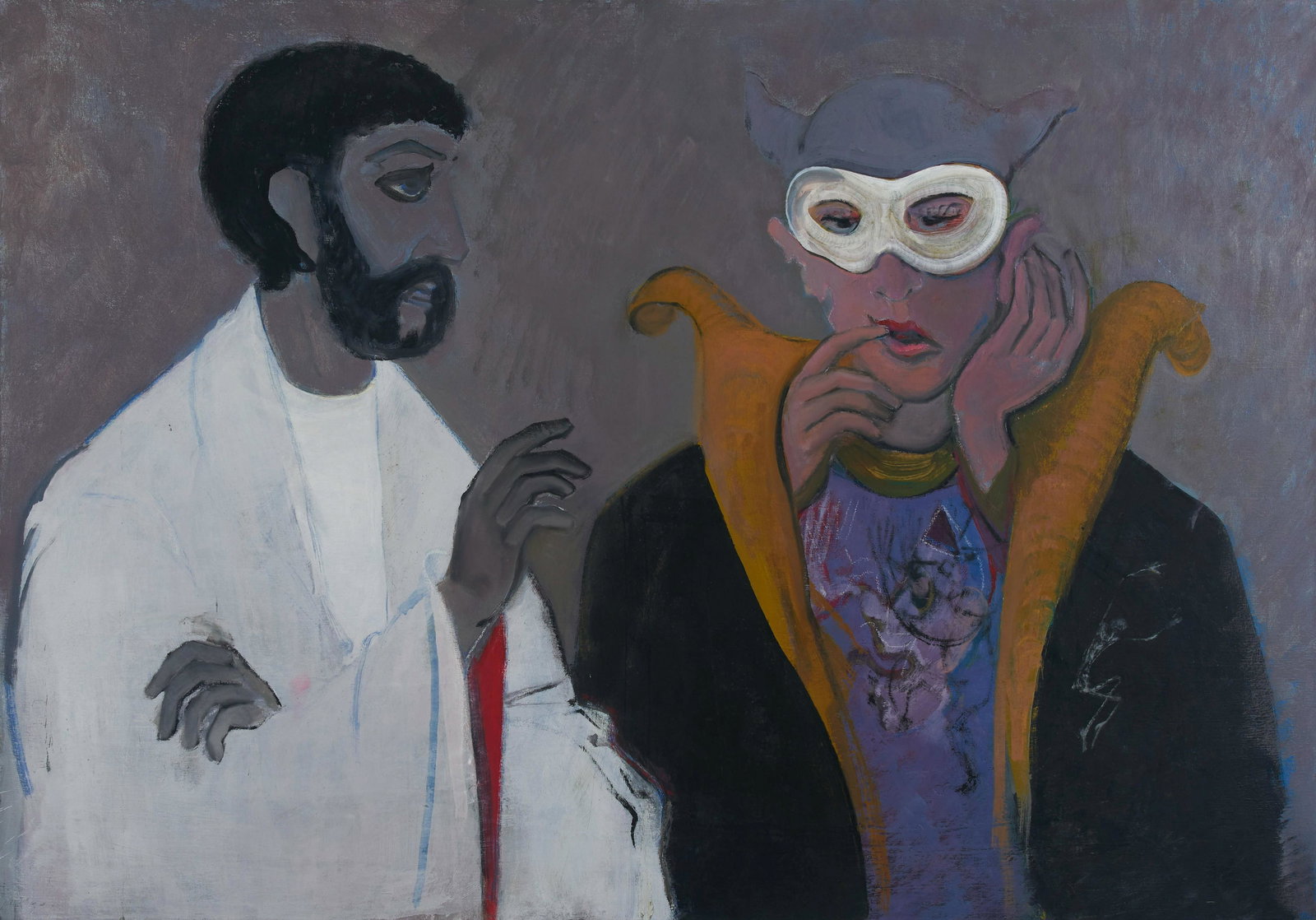 Benoit Gilsoul - Untitled: Lot 36 Benoit Gilsoul Belgian (1914-2000) Untitled oil on canvas 36 x 52 inches Provenance: From the estate of Benoît Gilsoul