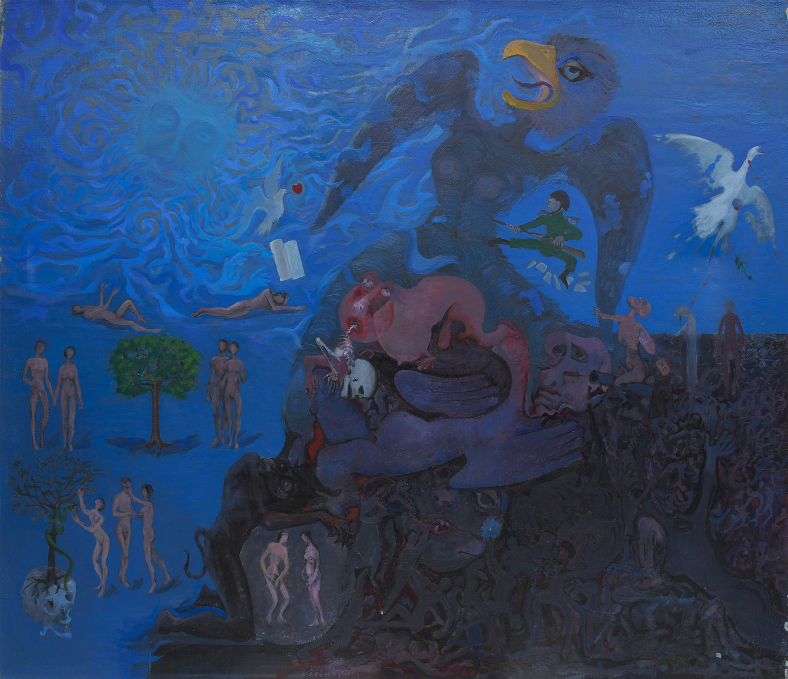 Benoît Gilsoul - La Mystique de la Vie: Lot 41 Benoît Gilsoul Belgian (1914-2000) La Mystique de la Vie oil on linen 52 x 60 1/2 inches Provenance: From the estate of Benoît Gilsoul