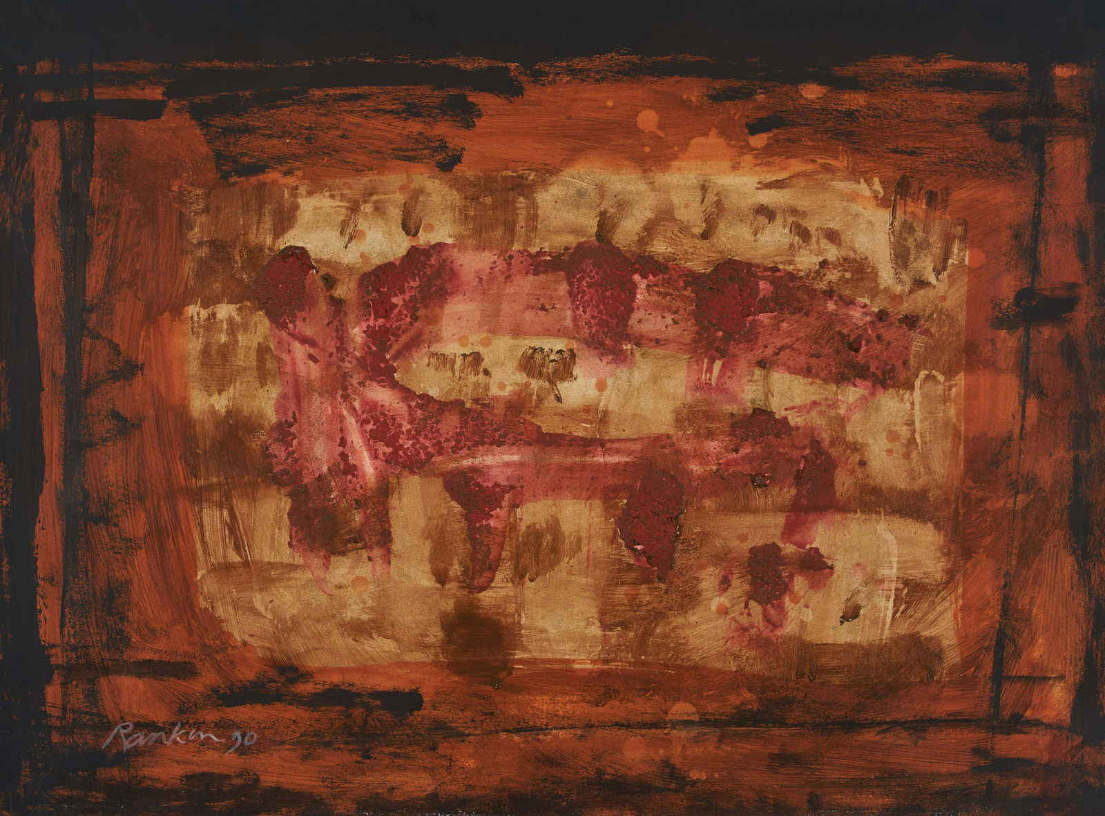 David Rankin - Untitled: Lot 43 David Rankin American (b. 1946) Untitled (1990) oil on paper signed lower left 22 1/2 x 30 inches Provenance: Private Collection