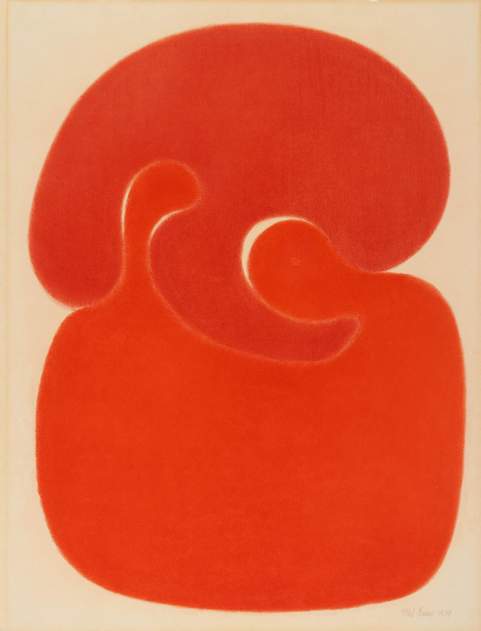 Mel Green - Untitled: Lot 102 Mel Green American (1934-2007) Untitled (1979) pastel on paper signed lower right 25 3/4 x 19 3/4 inches Provenance: from the collection of Allan Stone Gallery Allan Stone Gallery, New York