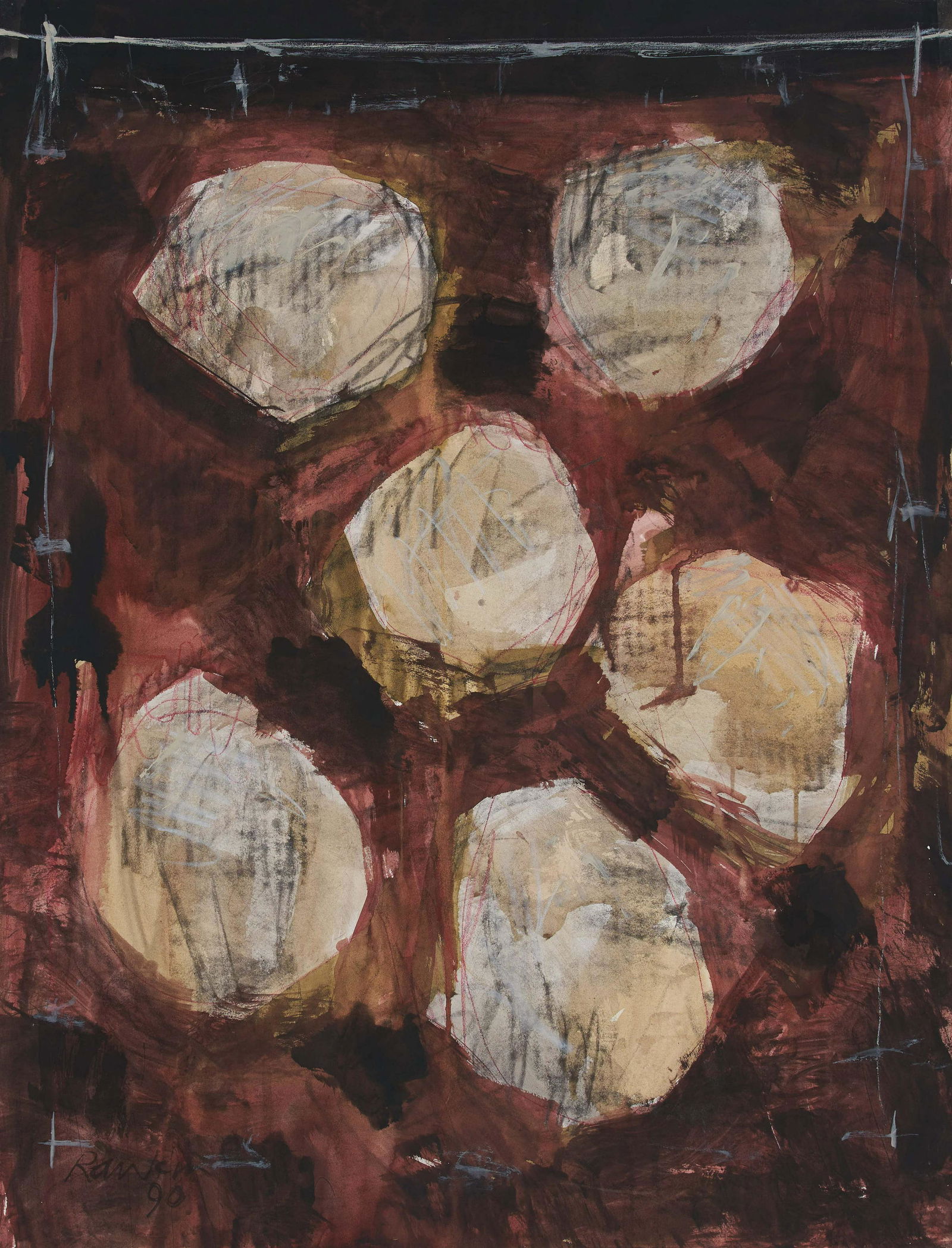 David Rankin - Untitled: Lot 123 David Rankin American (b. 1946) Untitled (1990) watercolor on paper signed lower left 30 x 23 inches Provenance: Private Collection