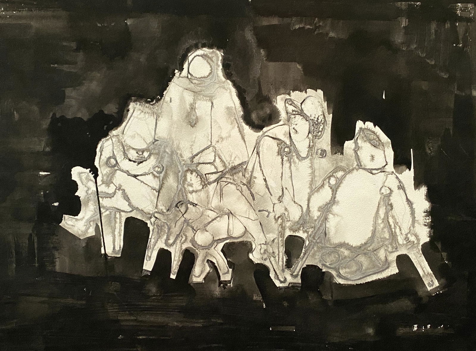 Benoît Gilsoul - Untitled (Black composition) (1 of 3)