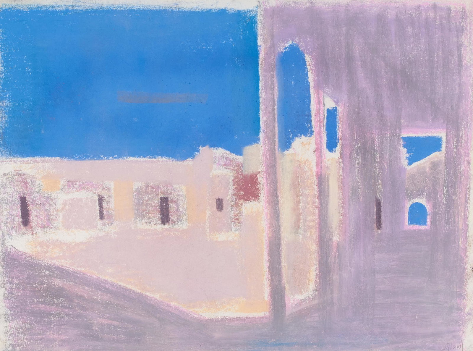 Benoît Gilsoul - Untitled: Lot 178 Benoît Gilsoul Belgian (1914-2000) Untitled pastel on paper signed lower right 19 x 25 1/8 inches Provenance: From the estate of Benoît Gilsoul