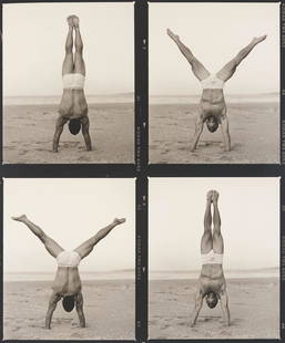 Len Prince - Handstand x 4, Puerto Rico: Lot 45 Len Prince American (b. 1953) Handstand x 4, Puerto Rico (1992) silver gelatin print copyright stamped lower right 21 1/4 x 17 1/2 inches Provenance: from a private New York collection