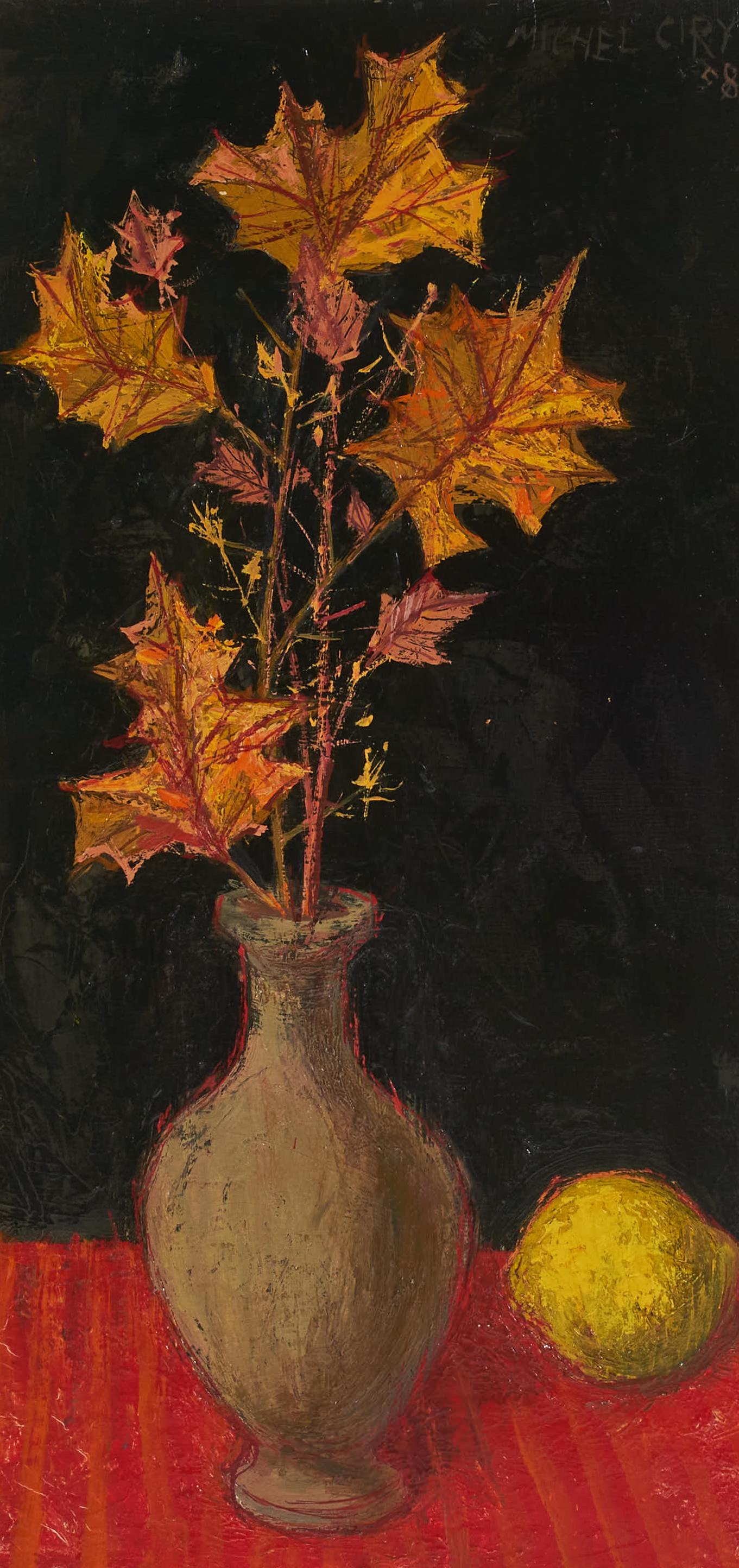 Michel Ciry - Untitled (Still life wit leaves and (1 of 3)