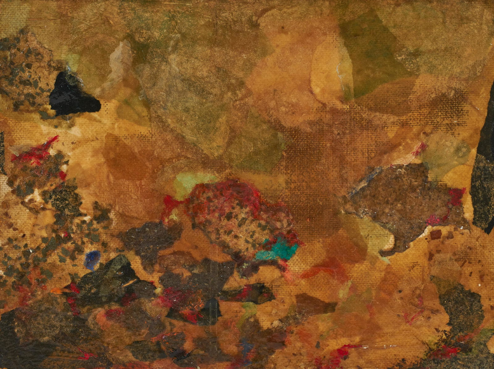 Yvette Davison - Les Bijoux de la Mer: Lot 7 Yvette Davison Canadian (XX-XXI) Les Bijoux de la Mer encaustic and collage on masonite signed verso 12 x 16 inches