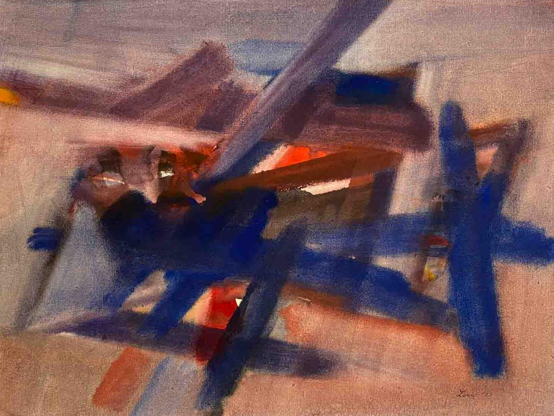 Michael Loew - Untitled #287: Lot 58 Michael Loew American (1907-1985) Untitled #287 (1973) watercolor on paper signed lower right 18 x 24 inches Provenance: from a private collection, by descent from the artist's estate