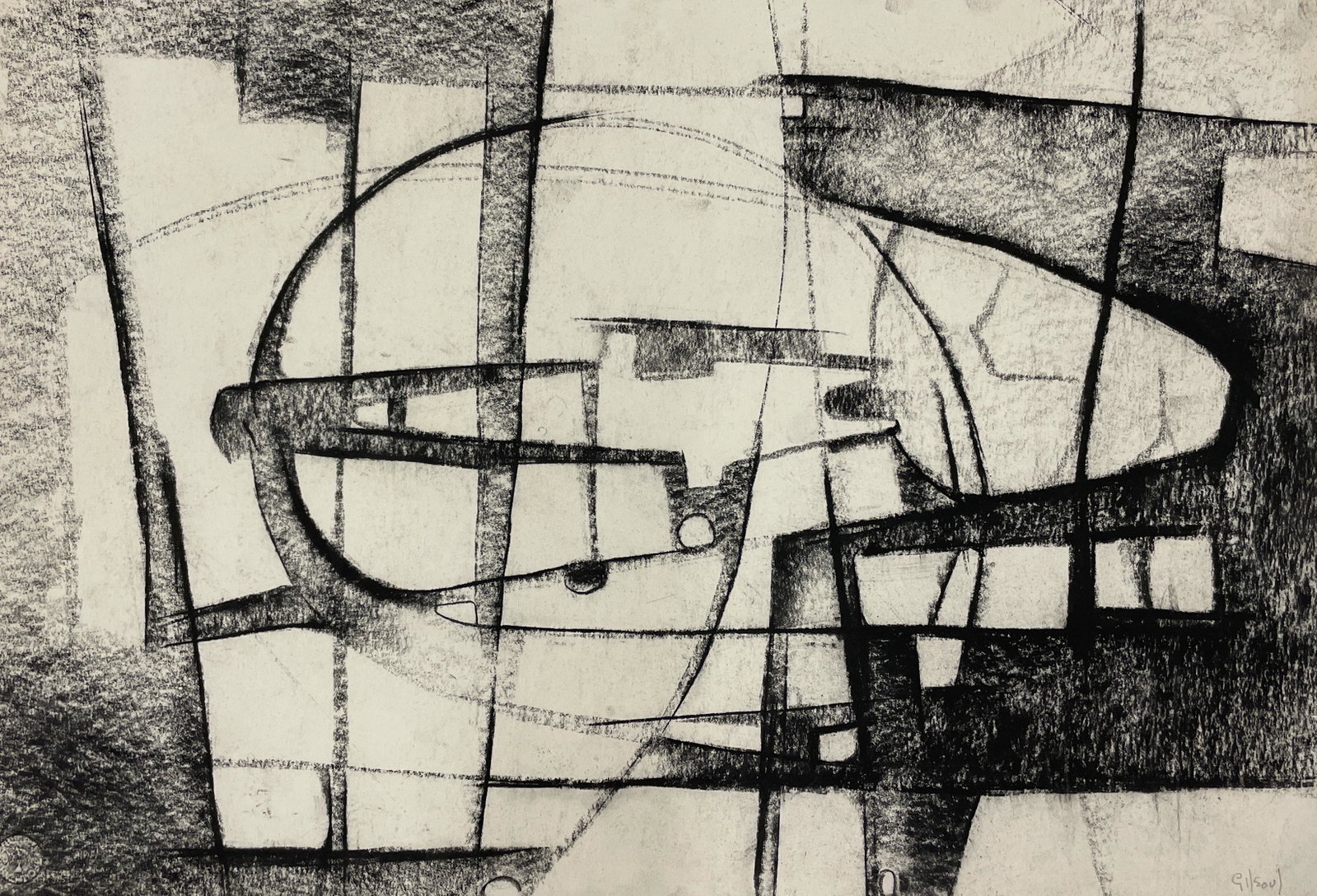 Benoît Gilsoul - Untitled: Lot 95 Benoît Gilsoul Belgian (1914-2000) Untitled charcoal on Strathmore paper signed lower right 15 x 22 inches Provenance: From the estate of Benoît Gilsoul