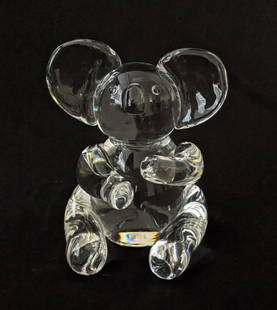 Lloyd Atkins for Steuben Glass - Koala Bear: Lot 3 Lloyd Atkins for Steuben Glass American (20th Century) Koala Bear crystal inscribed on the bottom height 5 3/4 inches Provenance: from a private Alpine, New Jersey collection model #8268