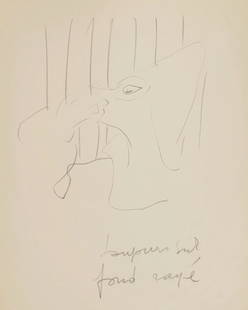 René Gruau - Haute Couture: Lot 14 René Gruau Italian (1909-2004) Haute Couture pencil on paper 21 1/4 x 16 inches Provenance: From a private collection