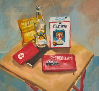 Ceclia Roberts - Still Life with Farina: Lot 21 Ceclia Roberts Still Life with Farina (2008) oil on canvas 21 x 23 inches Provenance: From a private collection