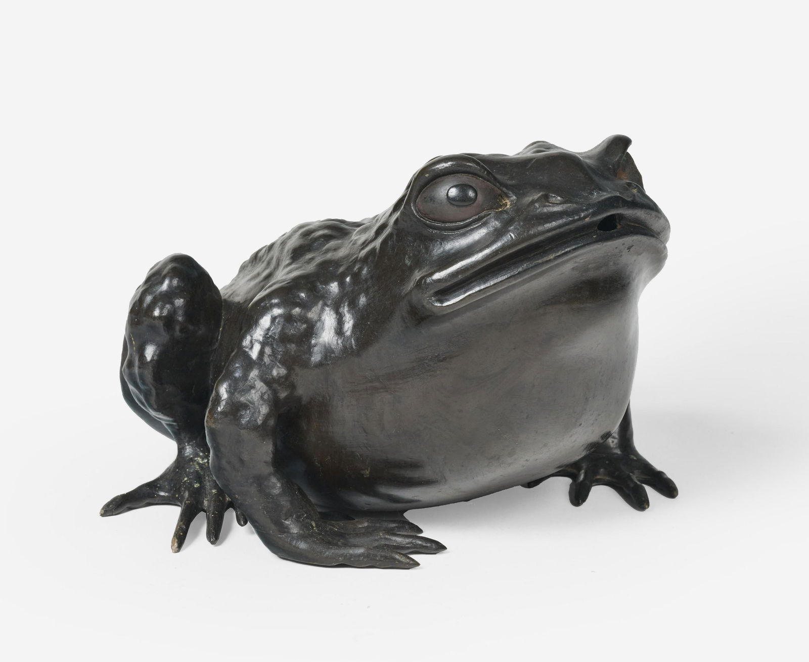 Unknown Artist - bronze 'Kaeru' sculpture of a frog (1 of 5)