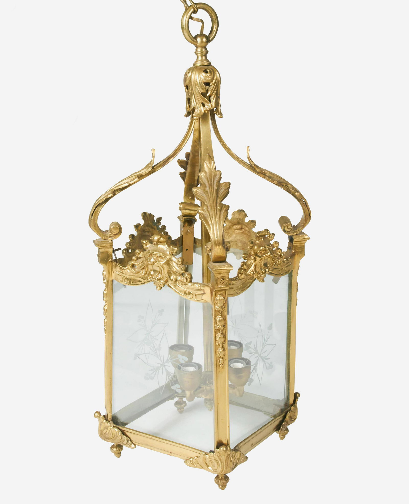 Louis XV Style Brass Lantern (1 of 4)