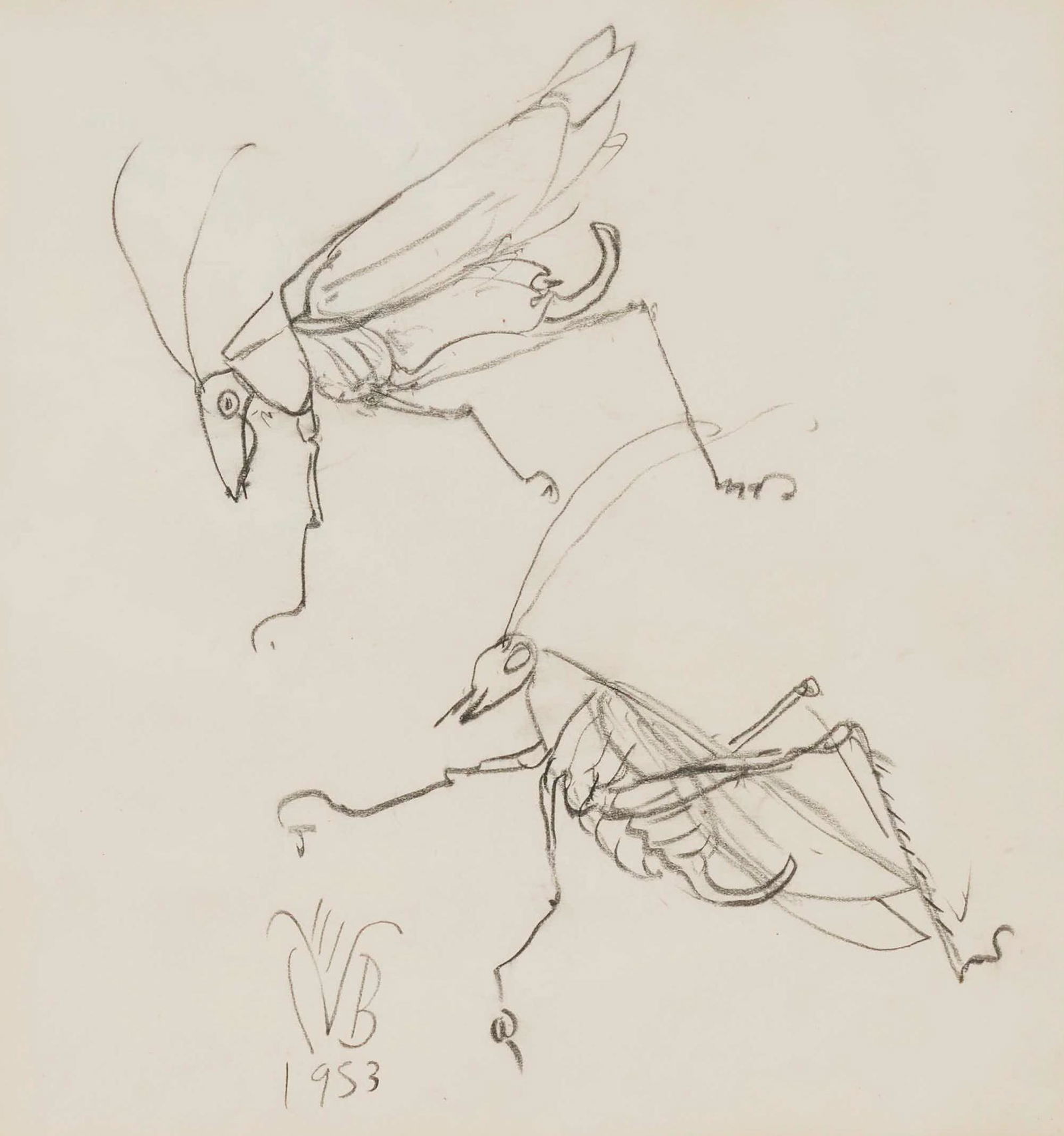 Charles E. Burchfield - Untitled (Crickets) (1 of 5)