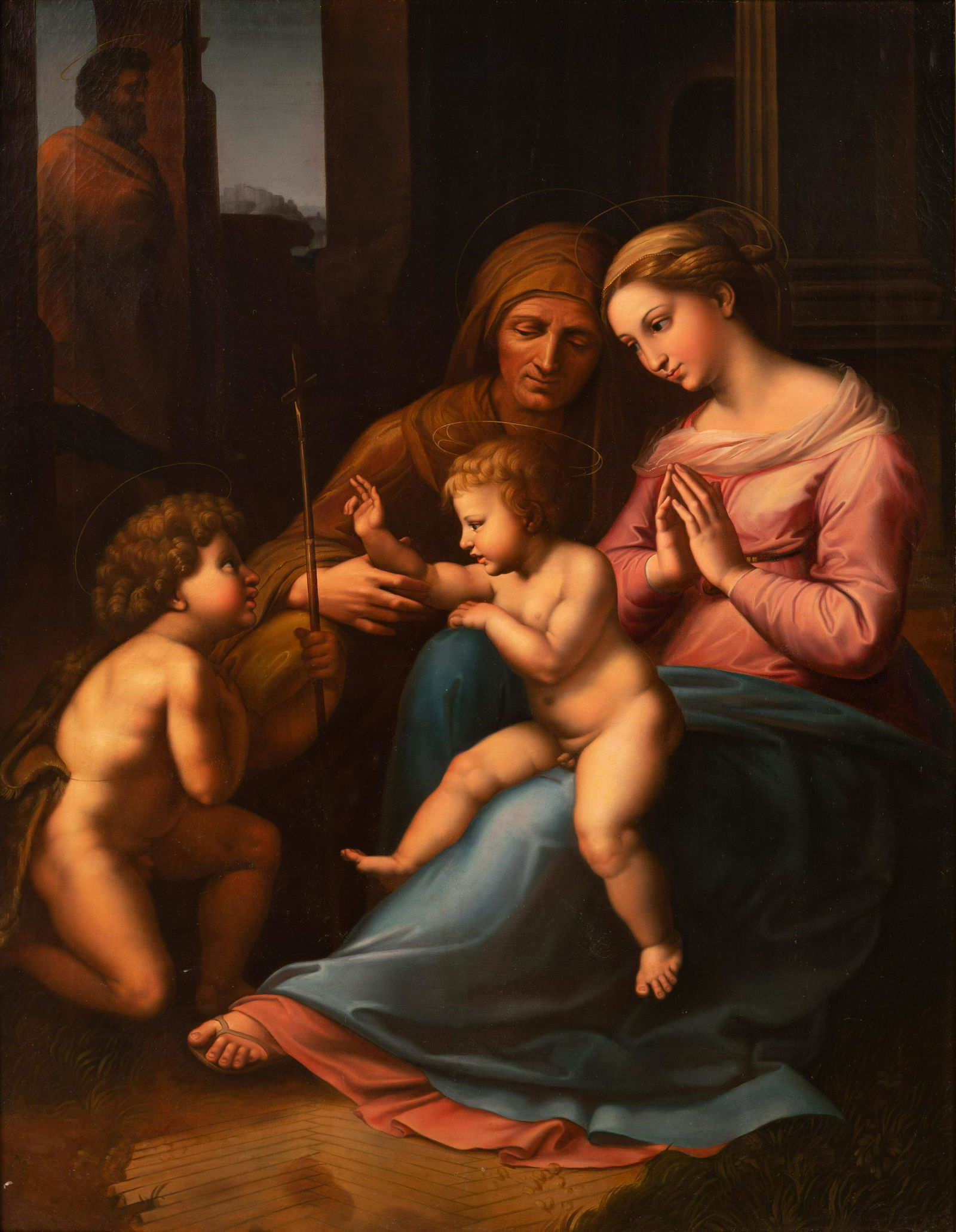 Italian School - Virgin Mary and Joseph With Baby Jesus (1 of 3)
