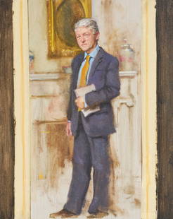 Nelson Shanks - Suspenders: Lot 4 Nelson Shanks American (1937-2015) Suspenders oil on canvas 20 x 16 inches artist painted this work as a demo for the Art Students League of New York