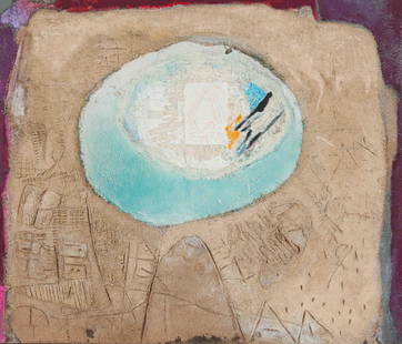 Enrico Donati - Aswan IV: Lot 12 Enrico Donati Italian/American (1909-2008) Aswan IV (1984) mixed media on canvas signed verso 36 x 42 inches Provenance: from a private collection Gimpel & Weitzenhoffer Gallery, New York