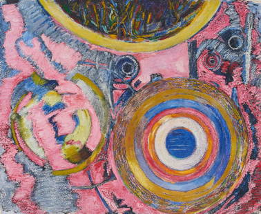 Katherine Porter - A Temperate Fire in Audacious Night: Lot 19 Katherine Porter American (b. 1941) A Temperate Fire in Audacious Night, (1999) gouache on handmade paper signed lower left sheet: 46 1/2 x 57 1/2 inches Provenance: From a Private