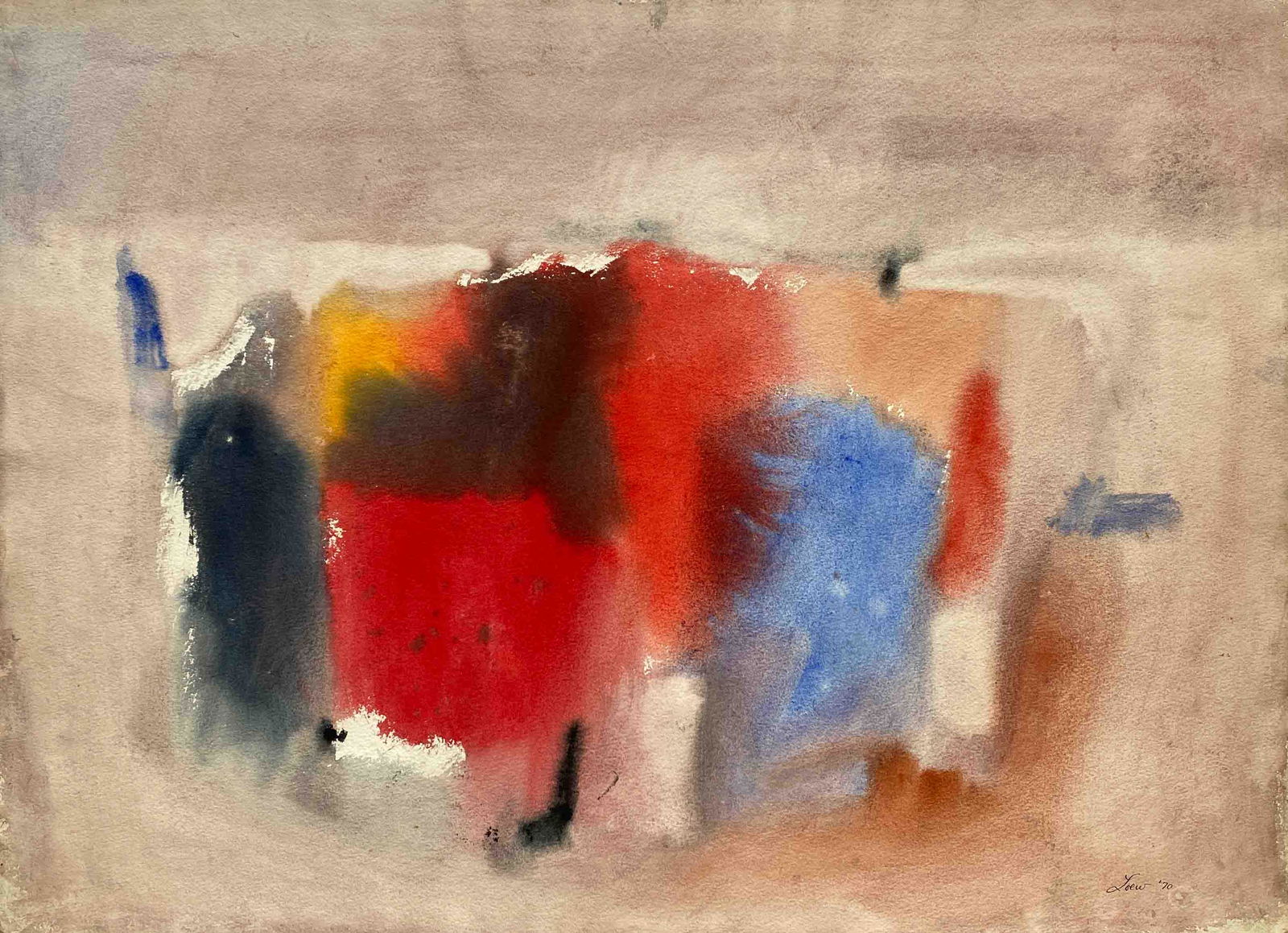 Michael Loew - Glowing Headland: Lot 35 Michael Loew American (1907-1985) Glowing Headland (1970) watercolor on paper signed lower right 22 1/4 x 30 1/2 inches Provenance: From a private collection, by descent from the artist's estat