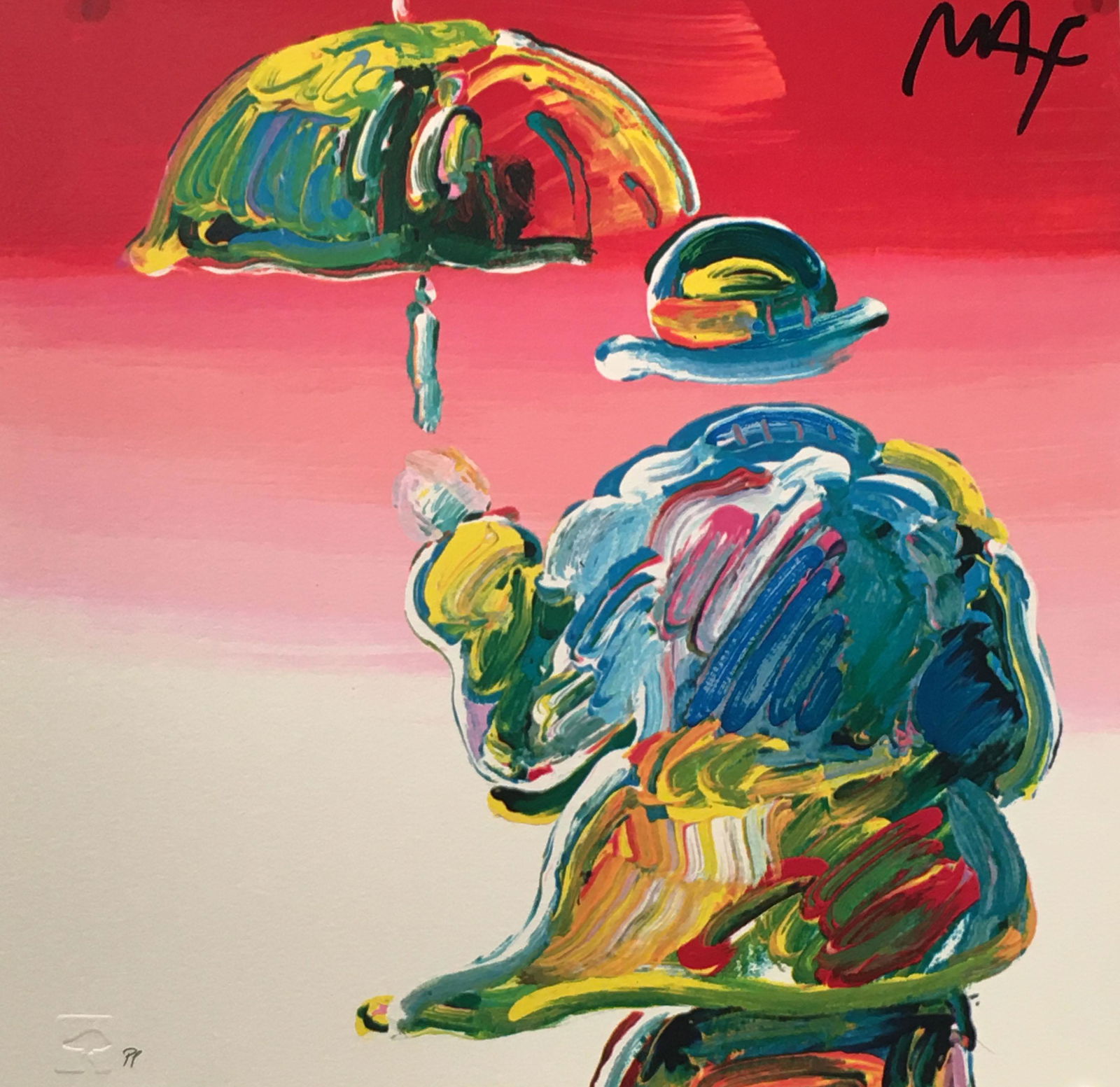 Peter Max - Umbrella Man (1 of 1)