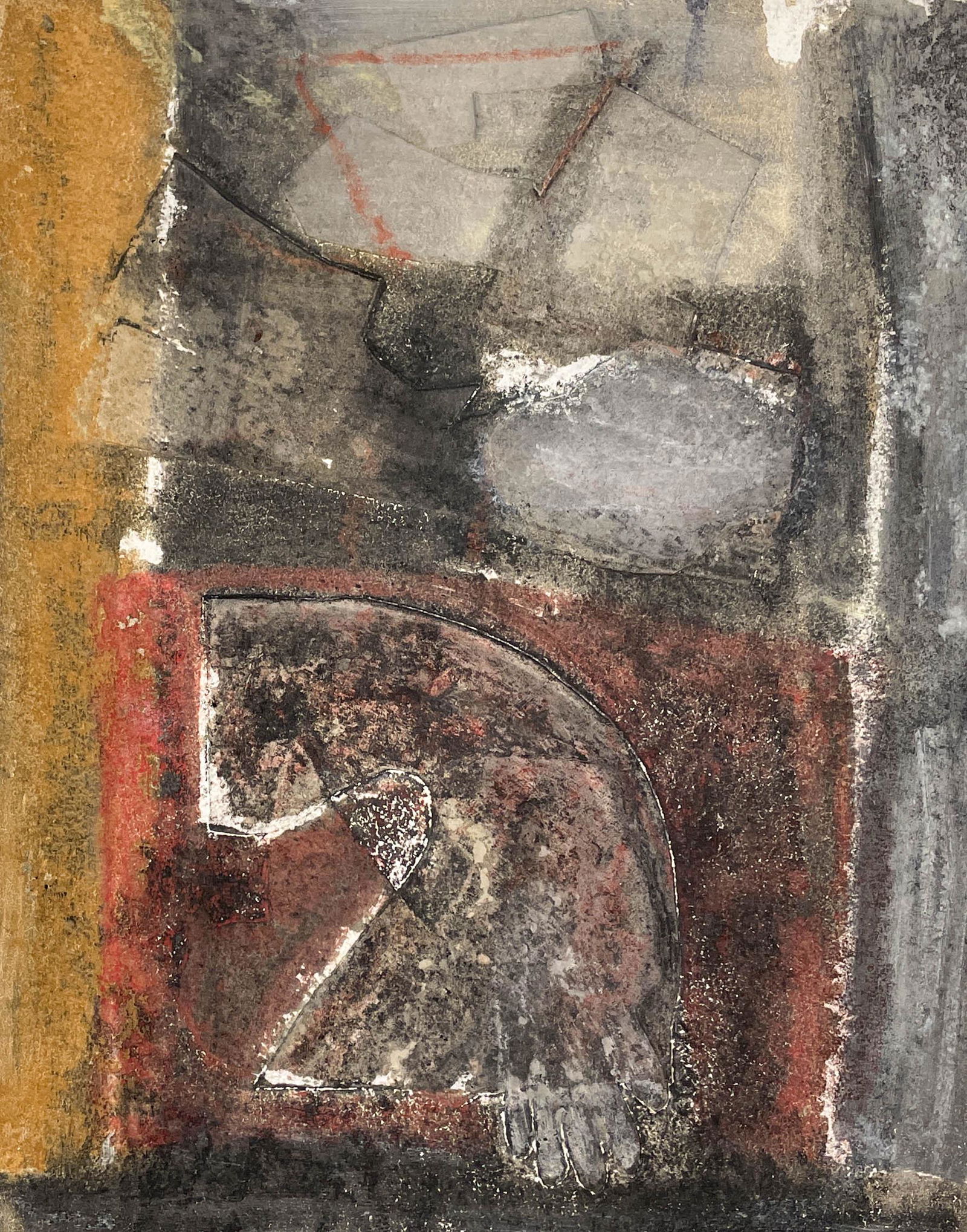 John Walker - Salsipuedes Forms: Lot 18 John Walker British (b. 1939) Salsipuedes Forms (1991) monoprint pencil signed lower right 50 x 40 inches